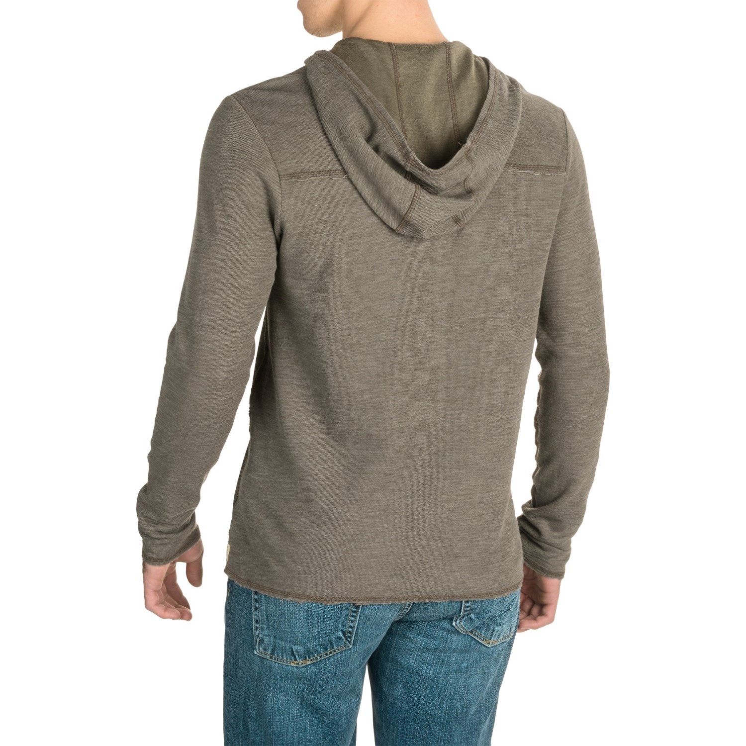 Agave Echo Henley Hoodie (For Men)