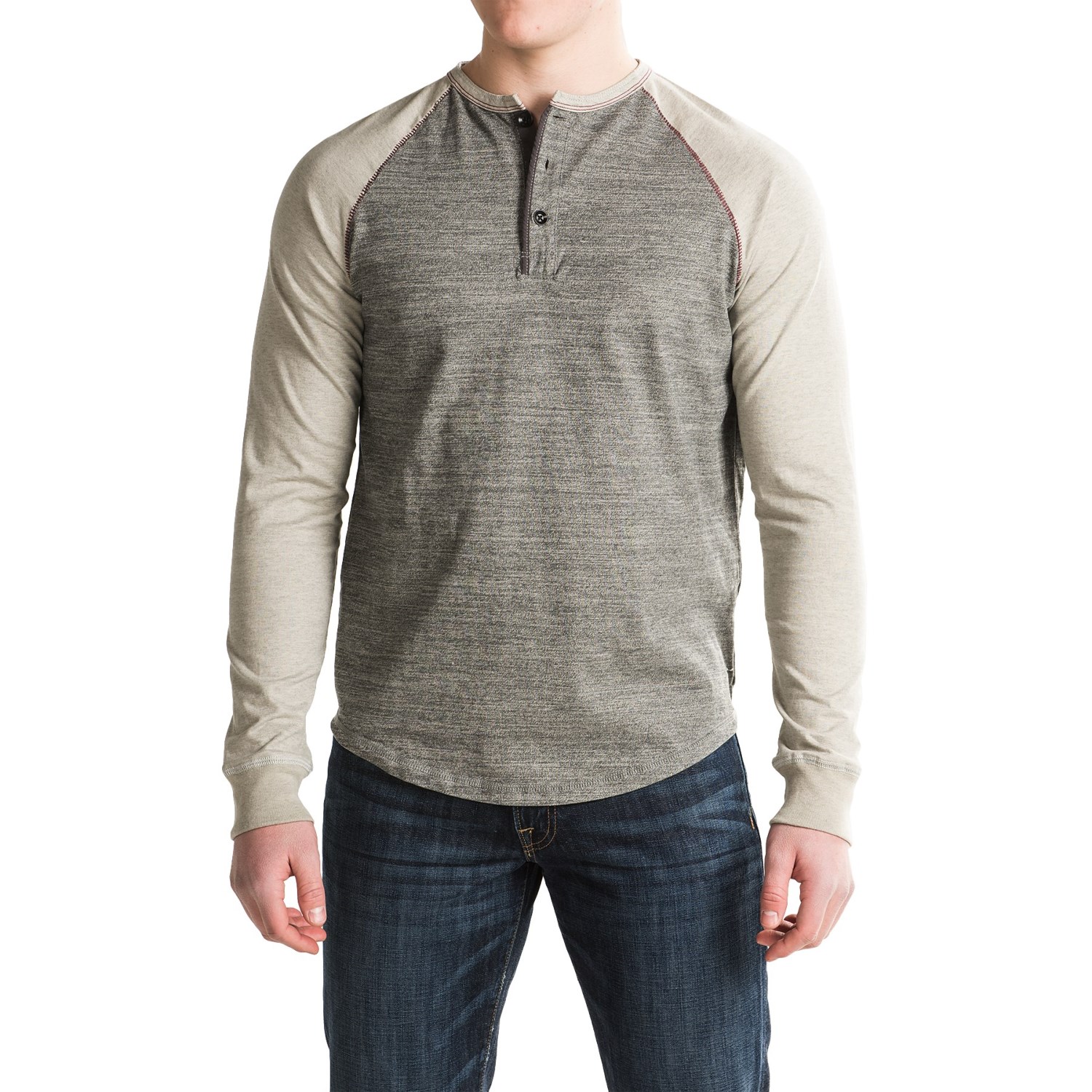 True Grit Twisted Raglan Henley Shirt - Long Sleeve (For Men)