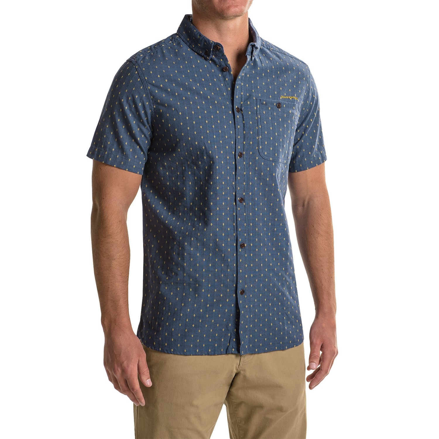 Craghoppers Edmond Shirt - Cotton-Linen, Short Sleeve (For Men)