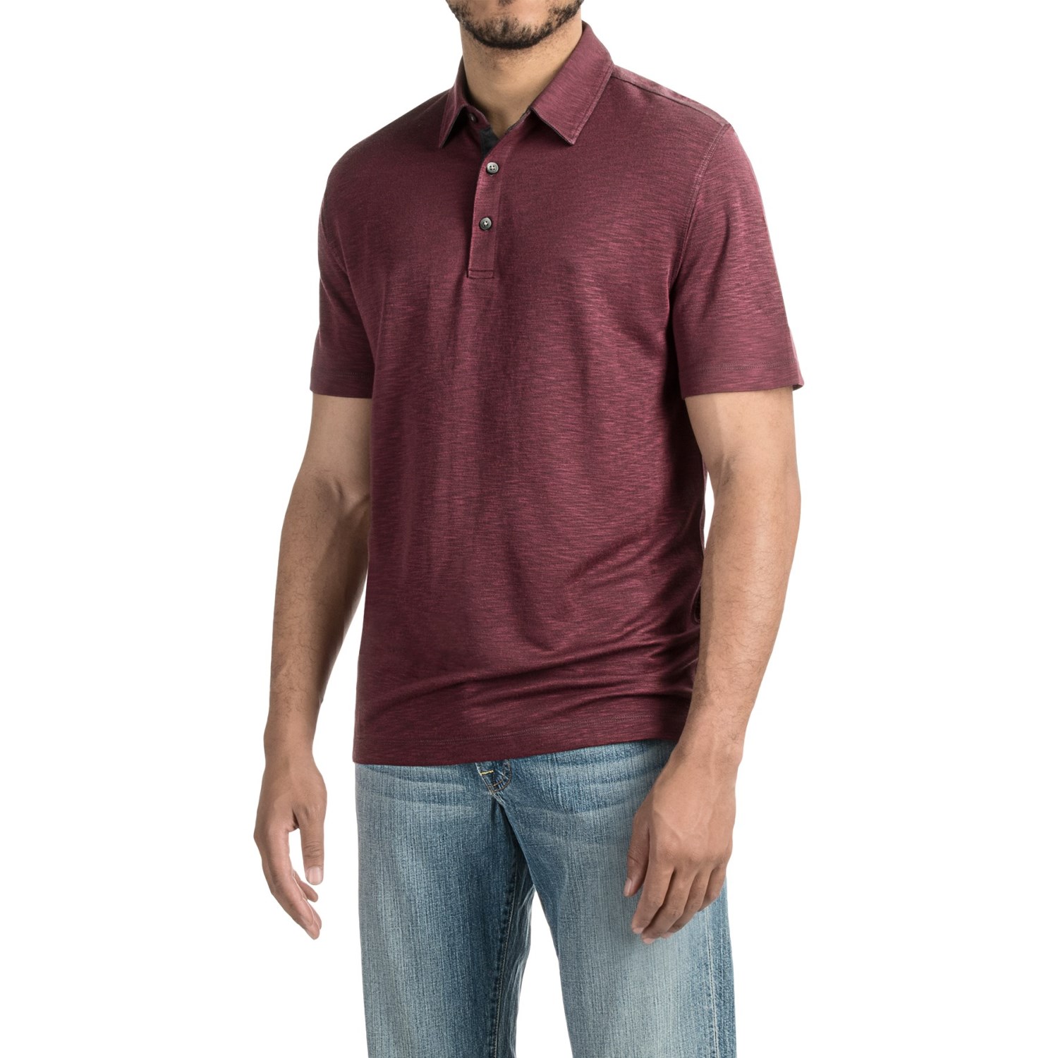 Pique Polo Shirt - Short Sleeve (For Men)