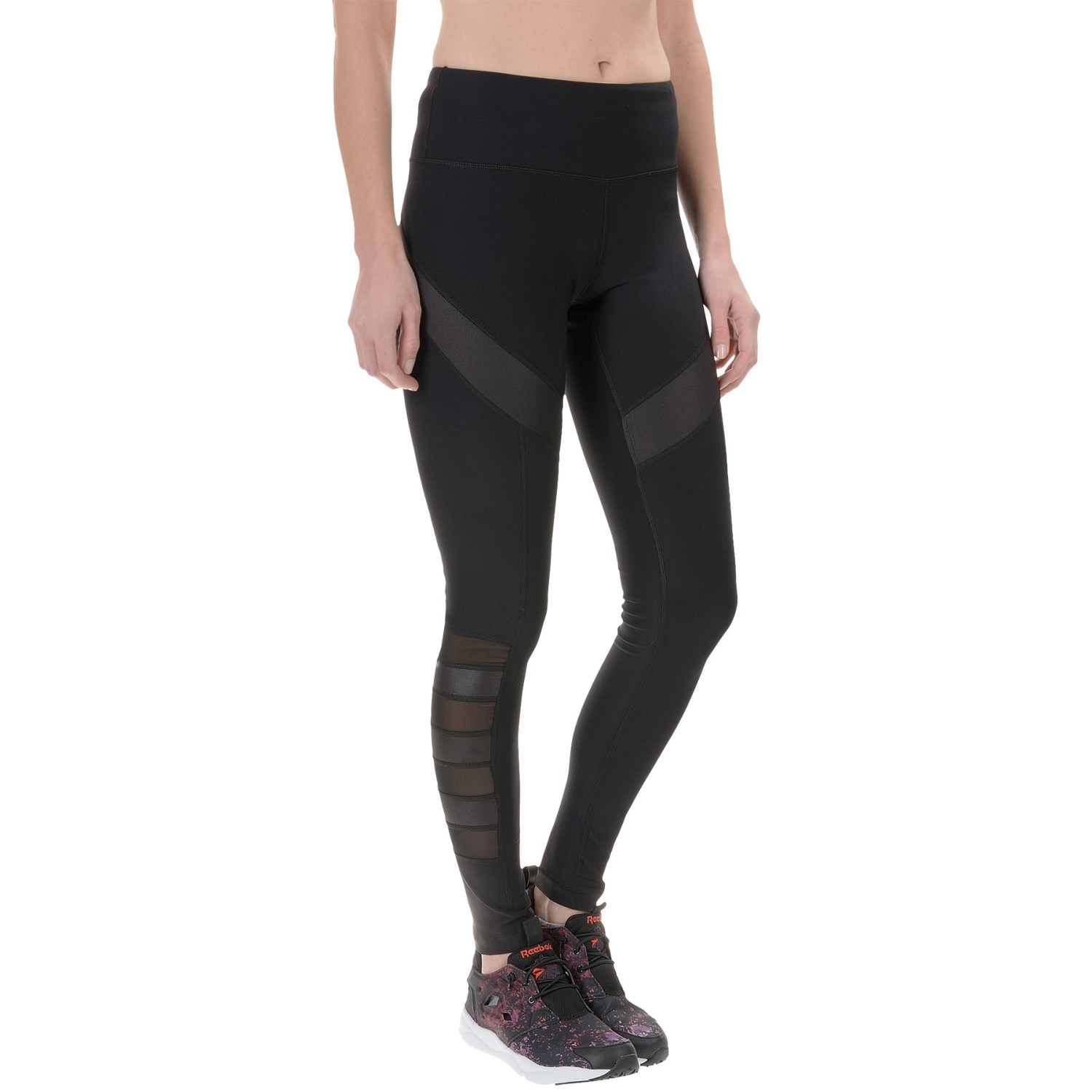 90 Degree by Reflex Psyloque Mesh Leggings (For Women)