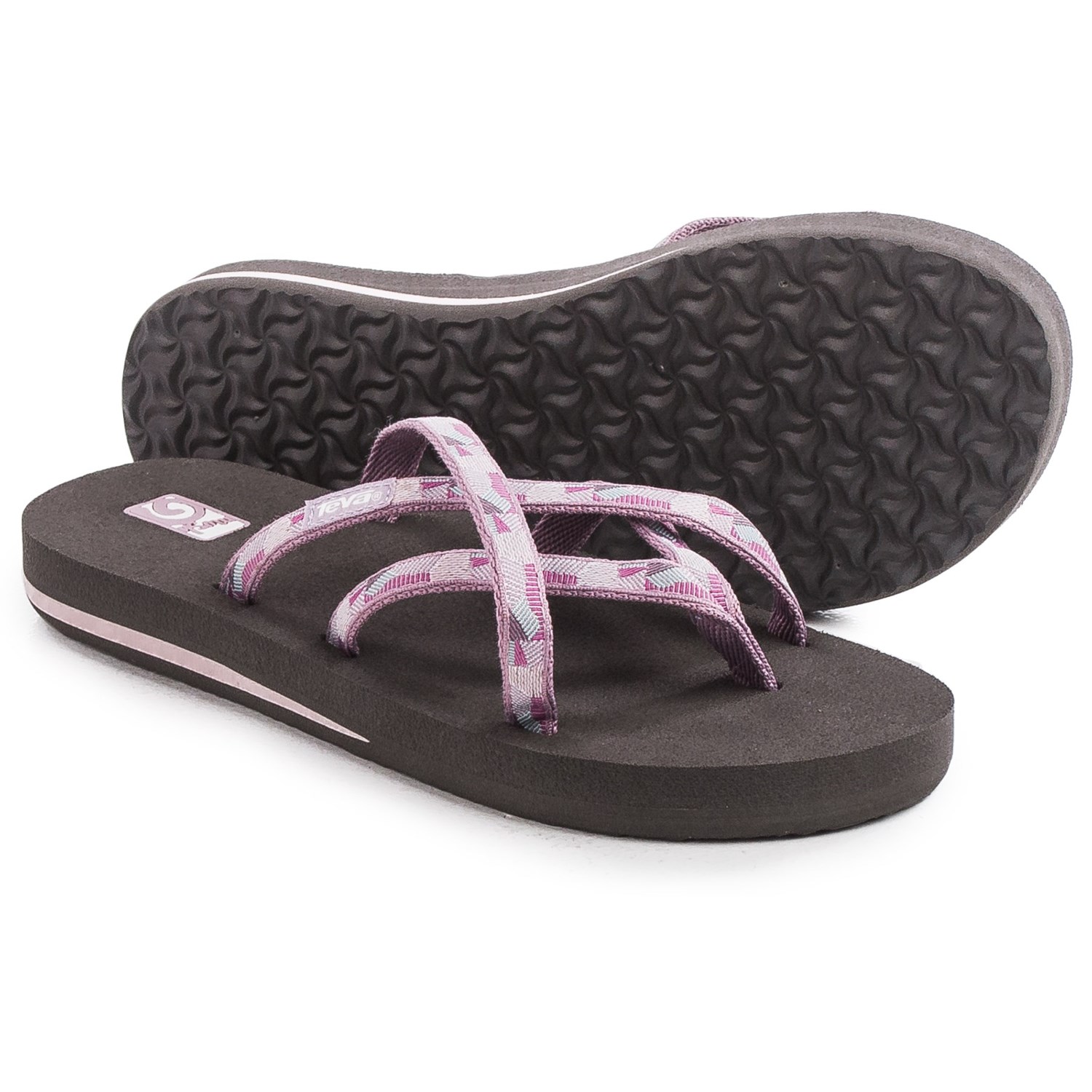 Teva Olowahu Thong Sandals - Mush® Footbed (For Women)