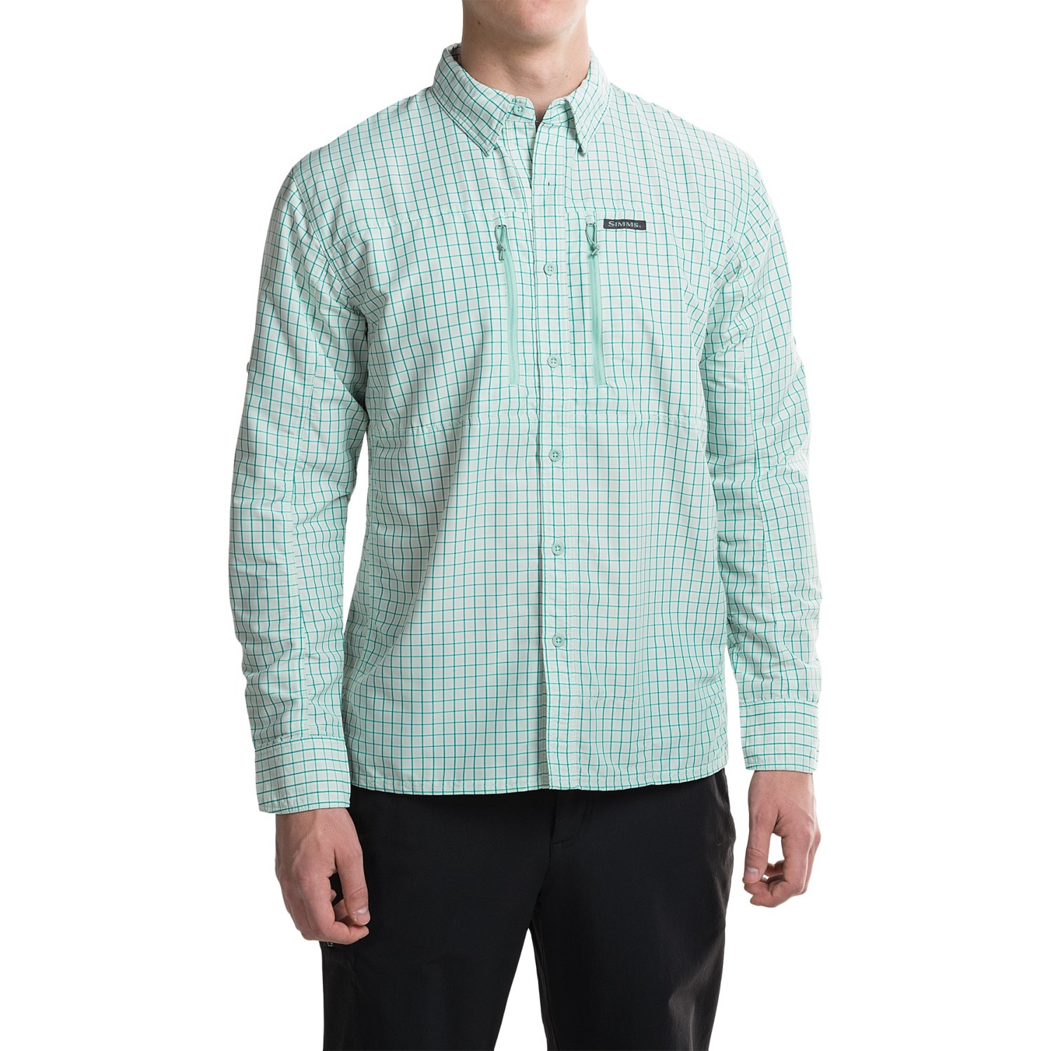 Simms BugStopper Plaid Shirt - UPF 50, Long Sleeve (For Men)