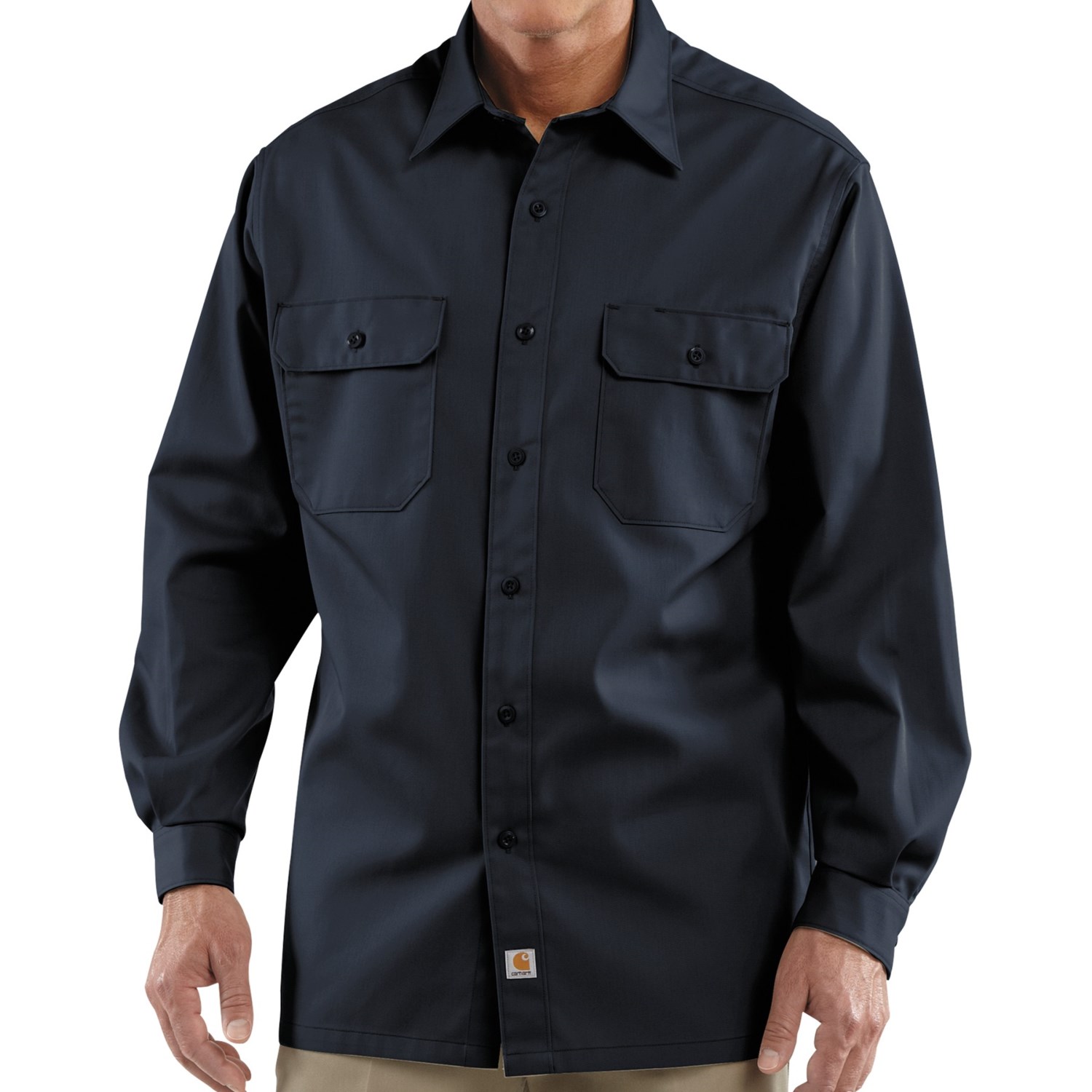 Carhartt Twill Work Shirt - Long Sleeve (For Tall Men)