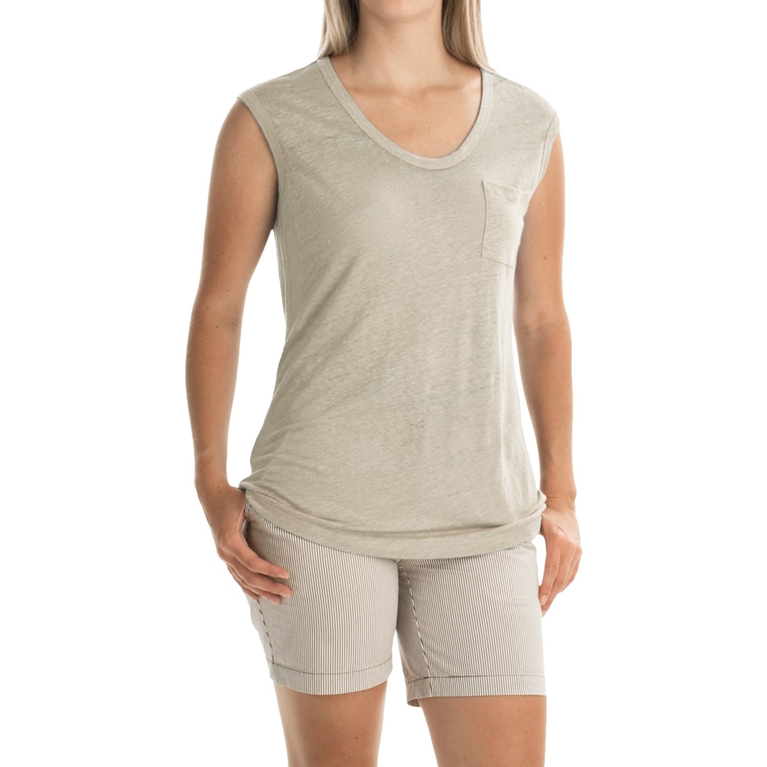 Tommy Bahama Linnea Jersey Linen T-Shirt - Sleeveless (For Women)