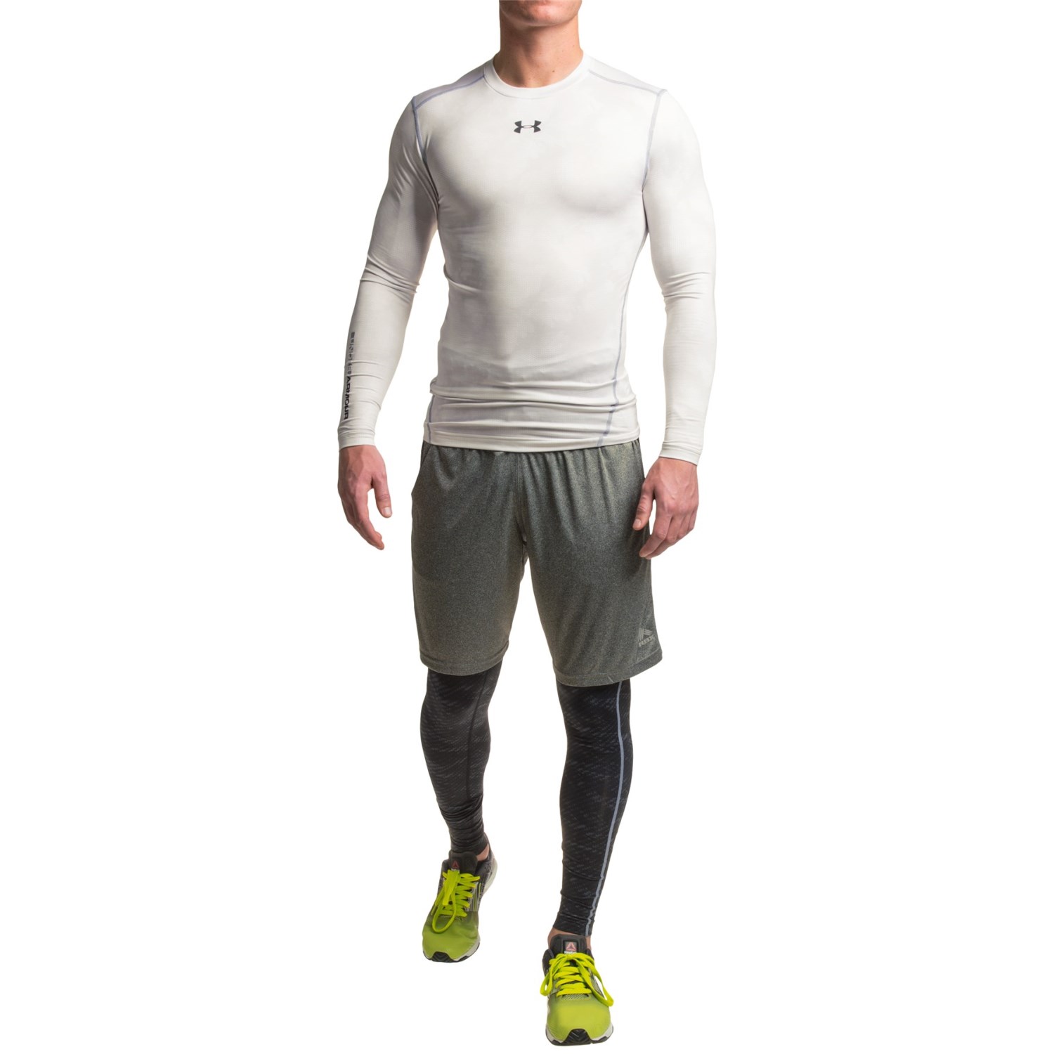 Under Armour HeatGear® Printed Compression Leggings - UPF 30+ (For Men)