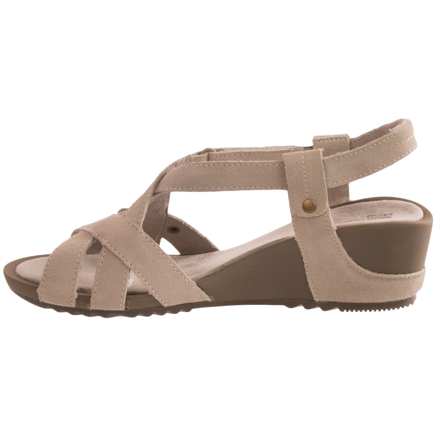 Merrell Revalli Cross Sandals - Suede, Wedge Heel (For Women)