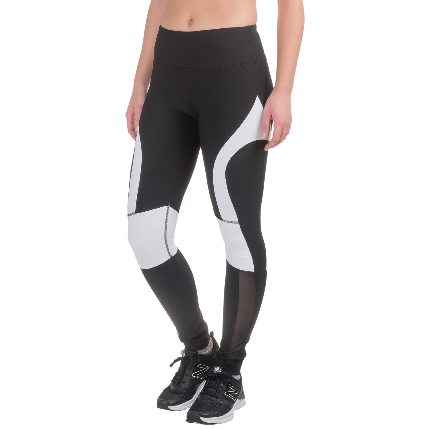 90 Degree by Reflex High-Waist Leggings - Mesh Insert (For Women)