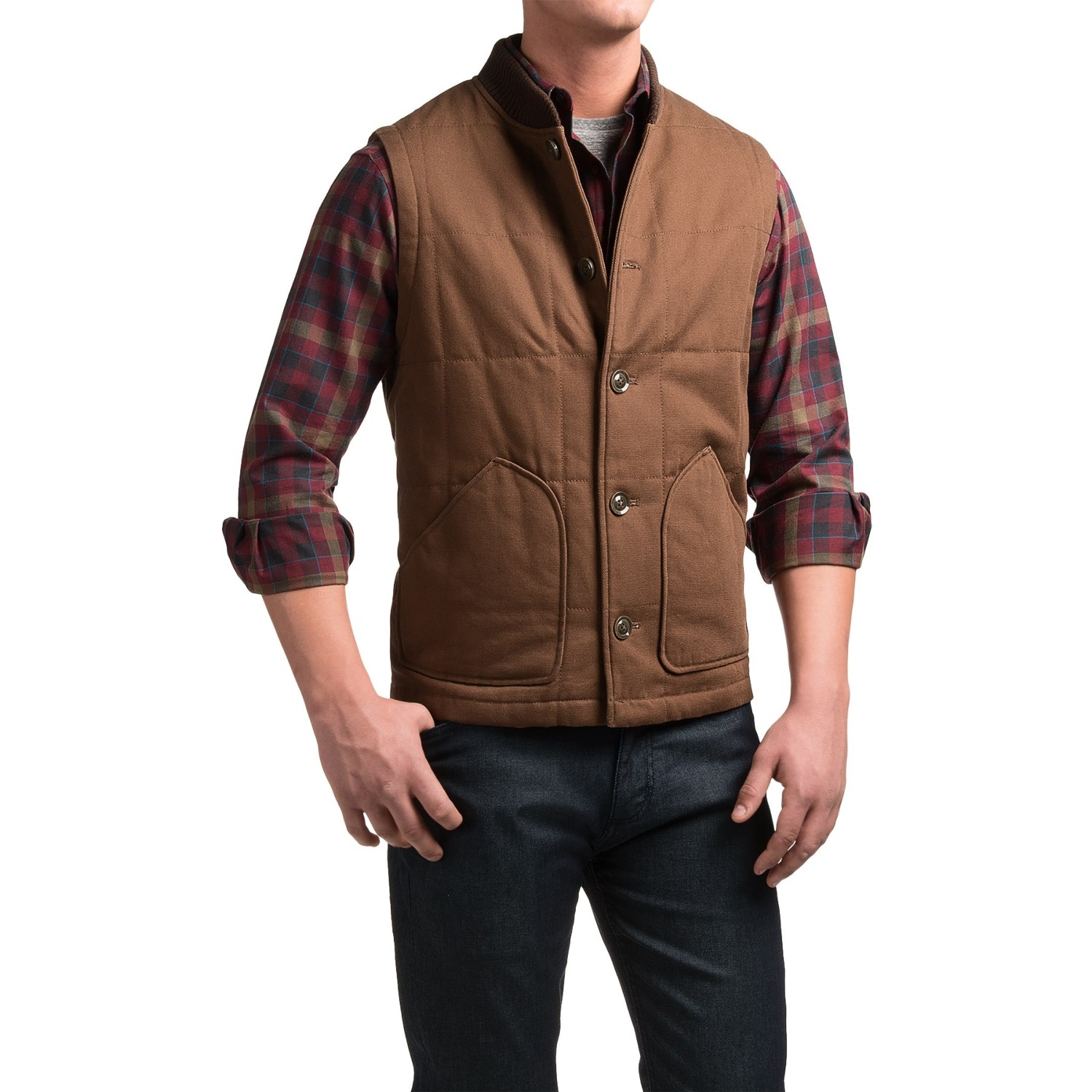 Pendleton Canvas Journey Vest - Insulated (For Men)