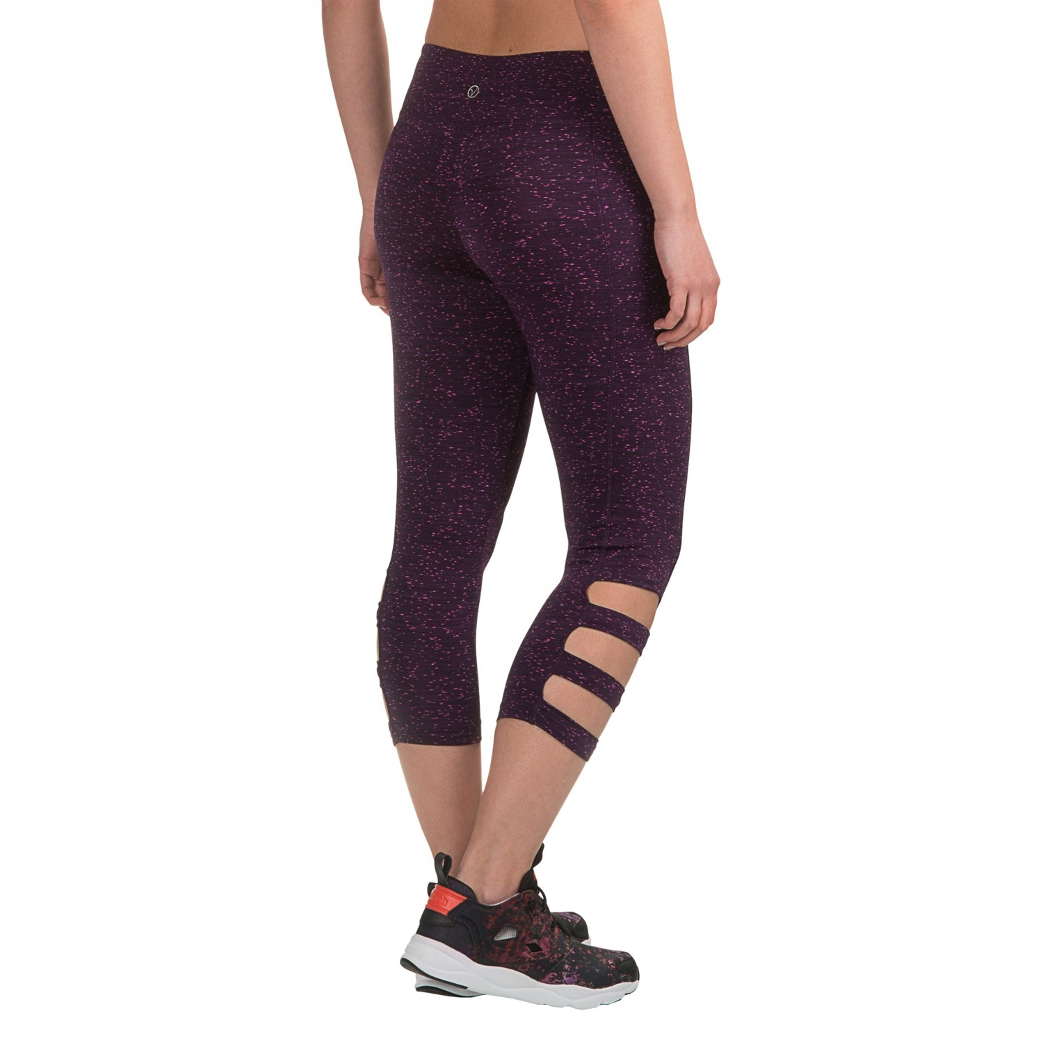 Vogo Dot Cutout Capris (For Women)