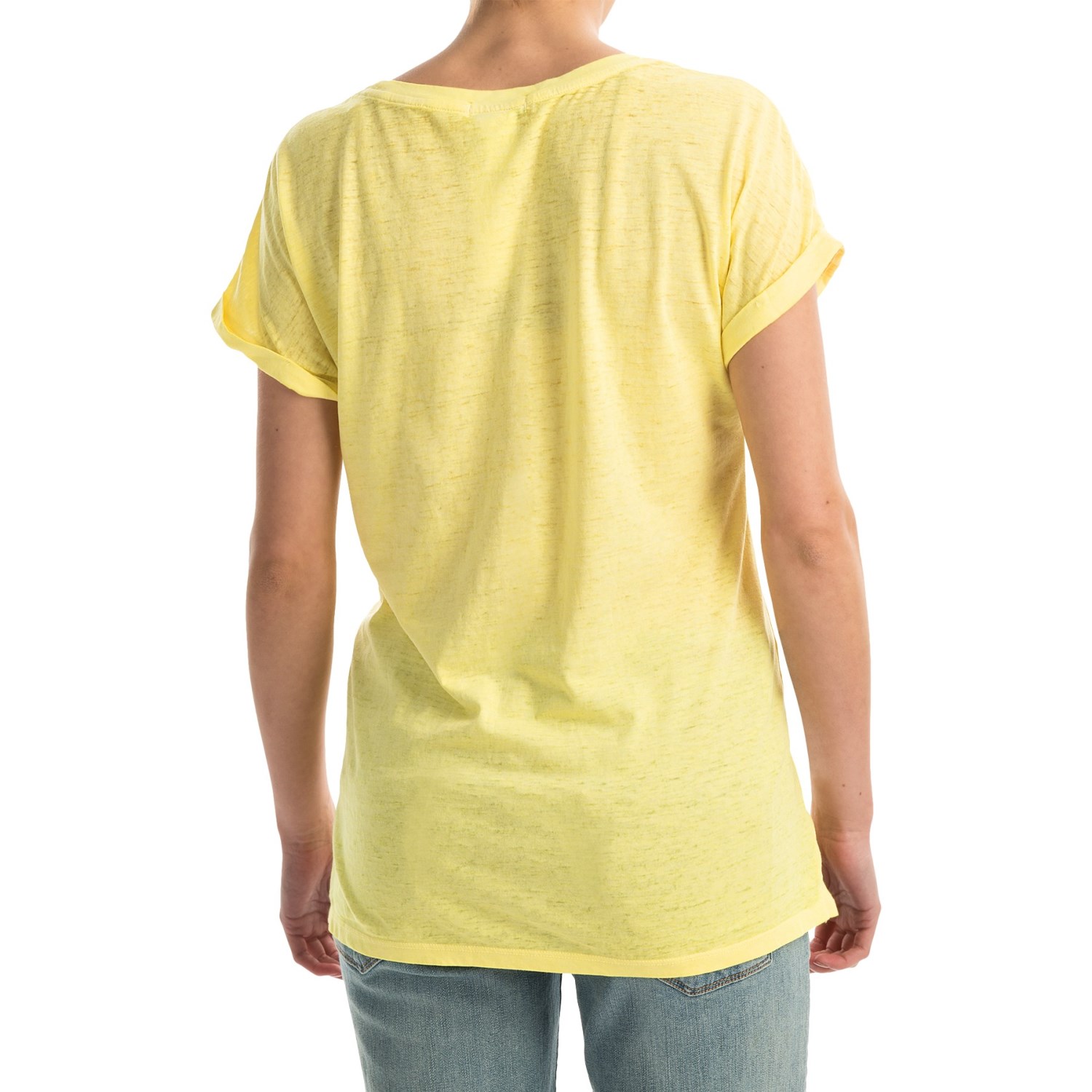 Mineral-Washed Pocket T-Shirt - Short Sleeve (For Women)