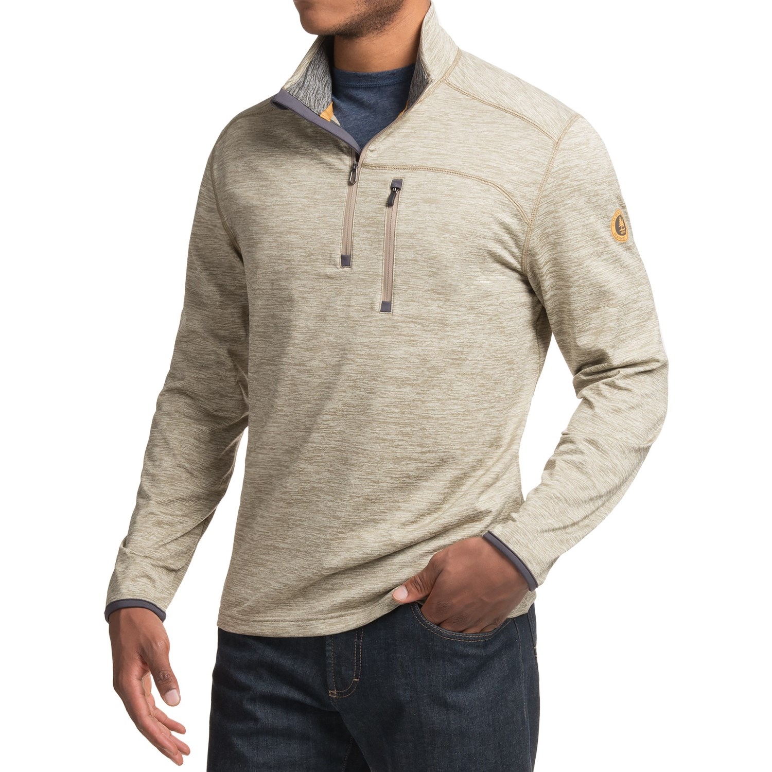 G.H. Bass & Co. Explorer Melange Shirt - Zip Neck, Long Sleeve (For Men)