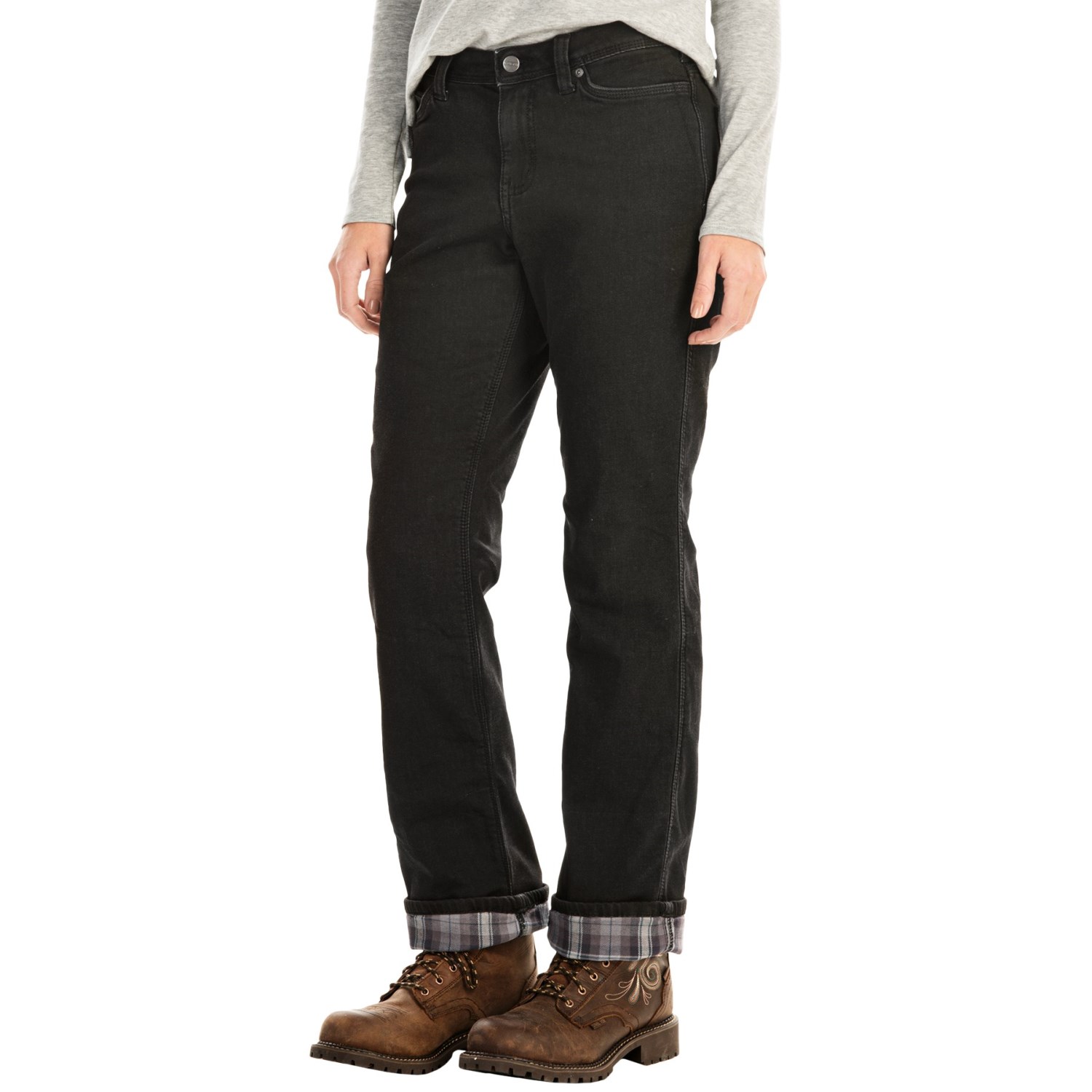 Carhartt Flannel-Lined Boone Jeans - Relaxed Fit, Factory Seconds (For Women)