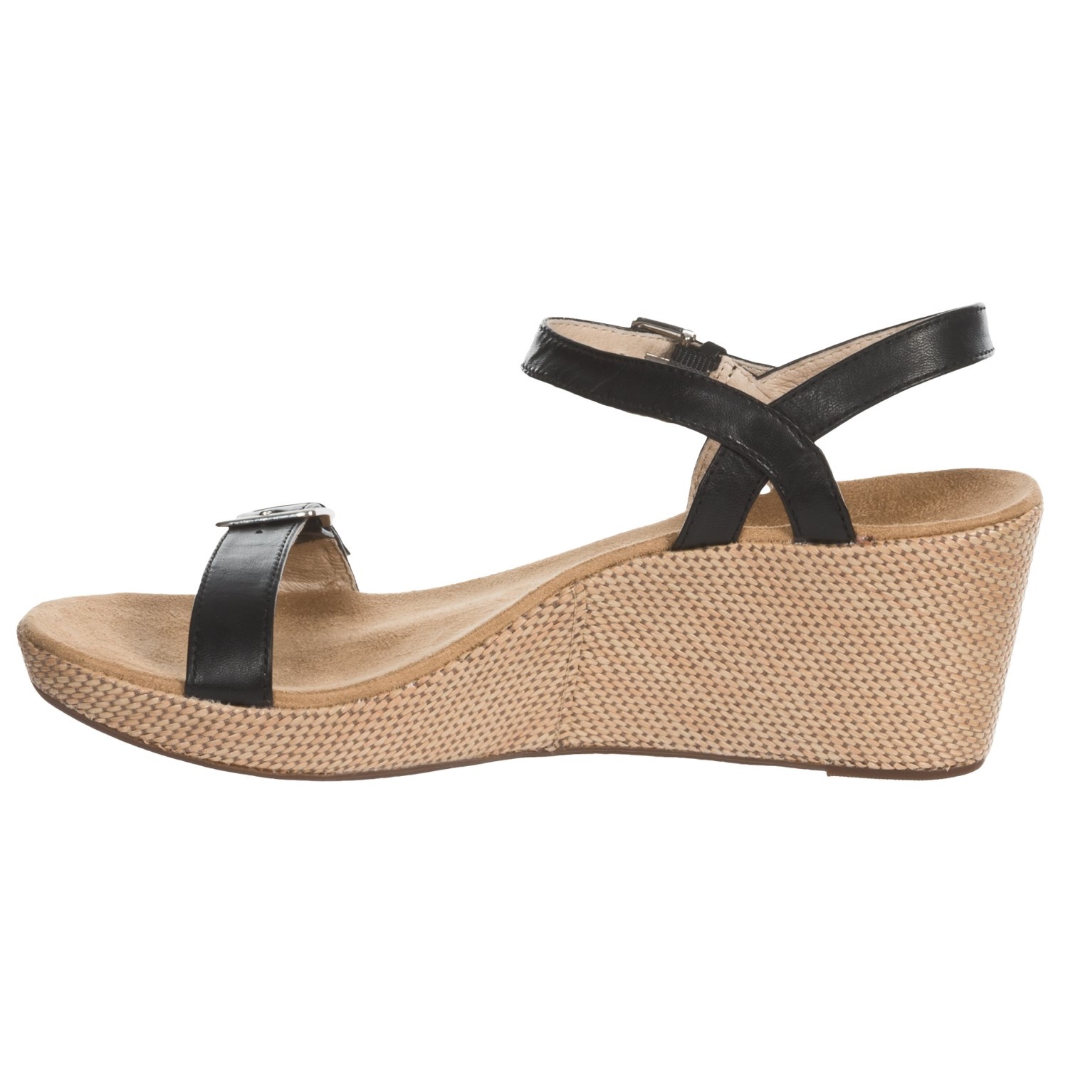 Vionic with Orthaheel Technology Enisa Wedge Sandals - Leather (For Women)