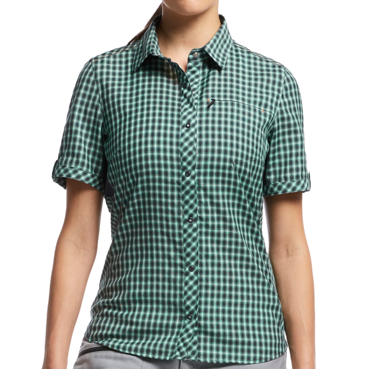 Icebreaker Terra Plaid Shirt - UPF 30+, Merino Wool, Short Sleeve (For Women)