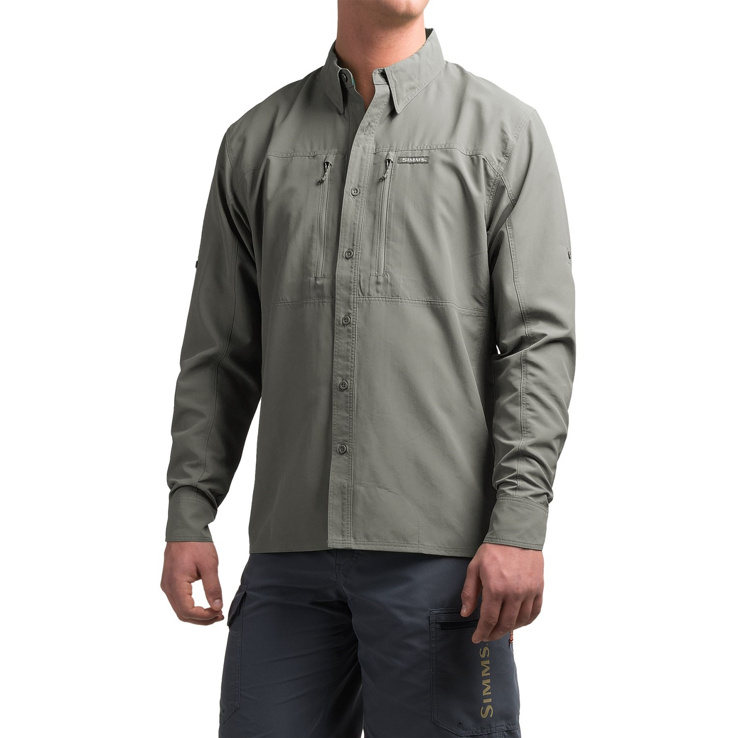 Simms BugStopper Solid Shirt - UPF 50+, Long Sleeve (For Men)