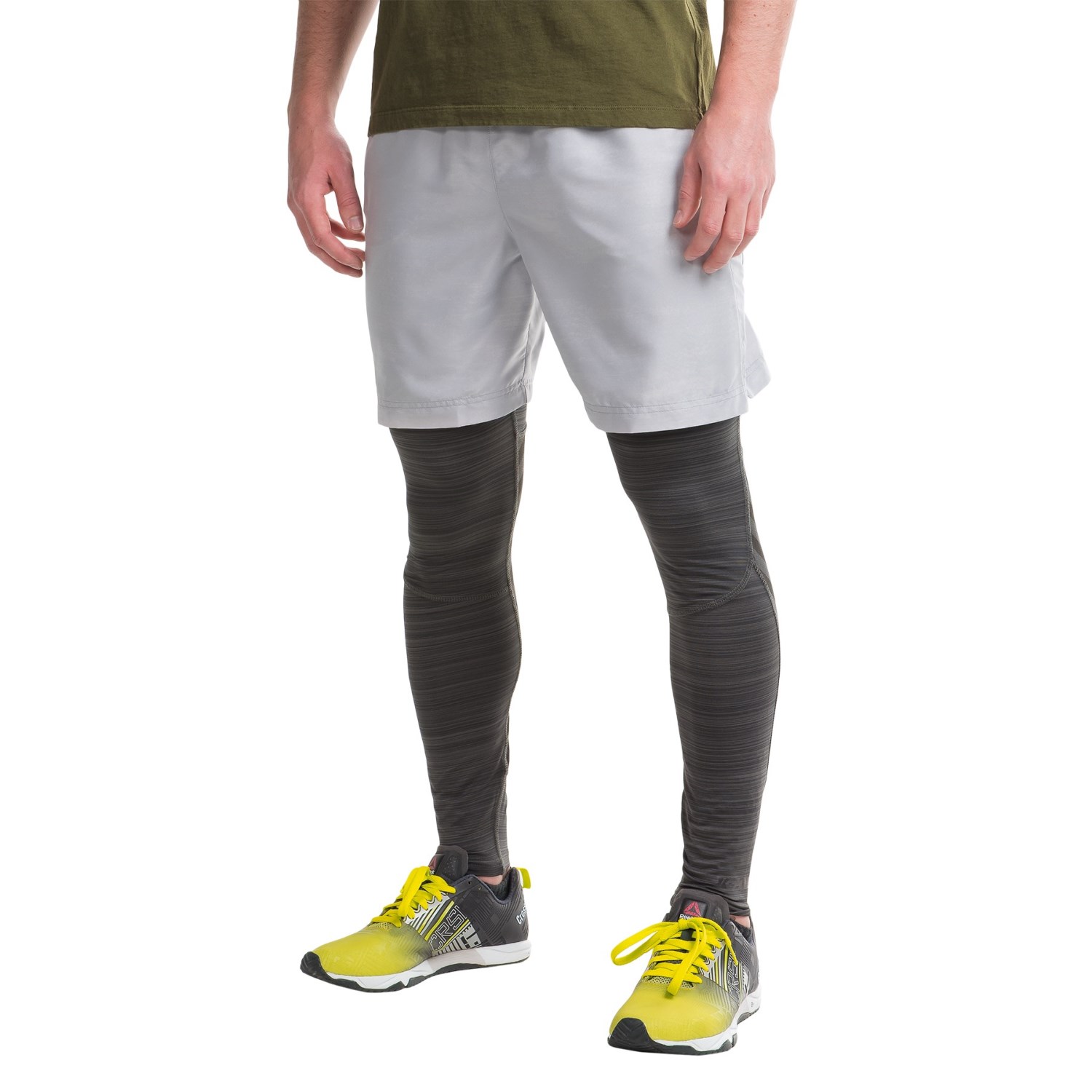 RBX Printed Brushed Base Layer Pants (For Men)