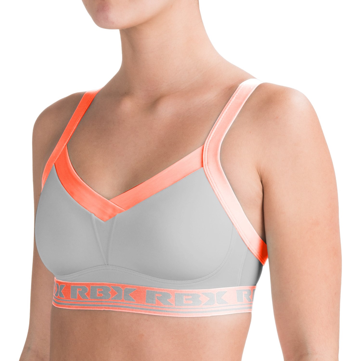 RBX Flexible Fit Sports Bra - Medium Impact, Molded Cups, Convertible Straps (For Women)