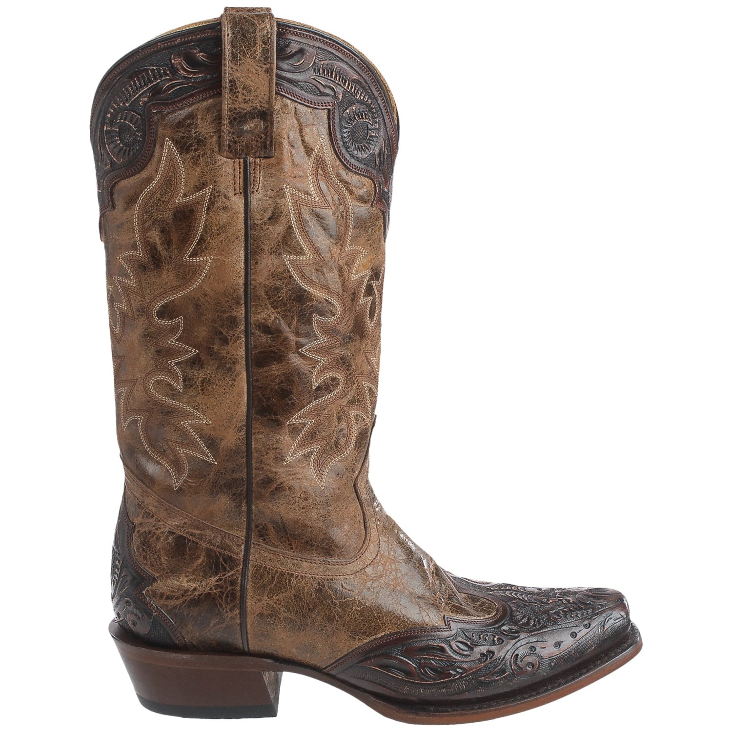 Stetson Delamar Cowboy Boots - Square Toe, 13” (For Men)