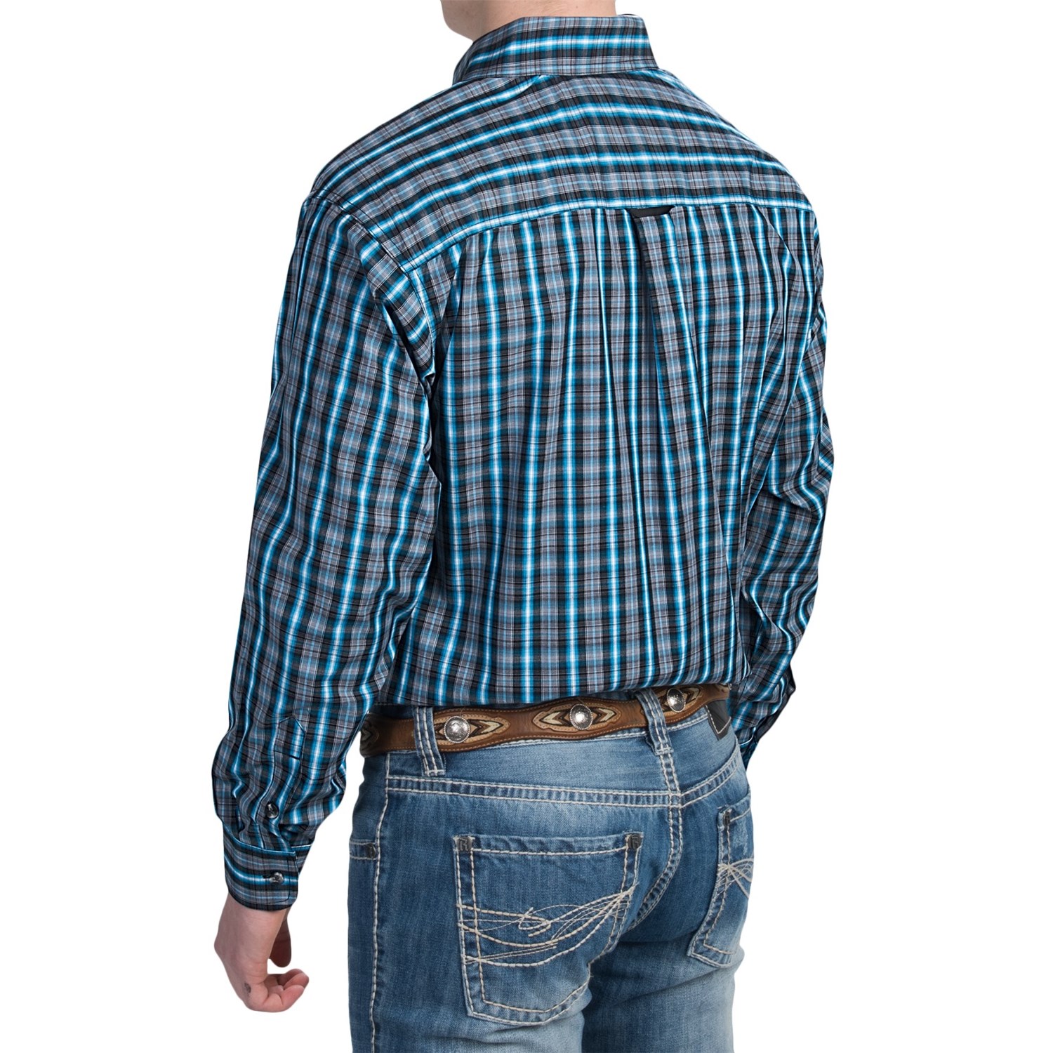 Panhandle Slim Competition Fit Plaid Shirt - Button Front, Long Sleeve (For Men)