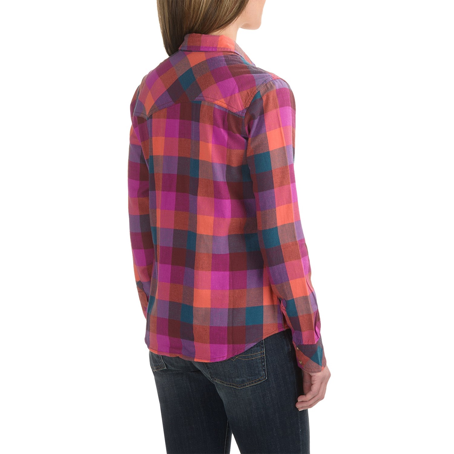 Dickies Herringbone Plaid Shirt - Cotton Flannel, Long Sleeve (For Women)