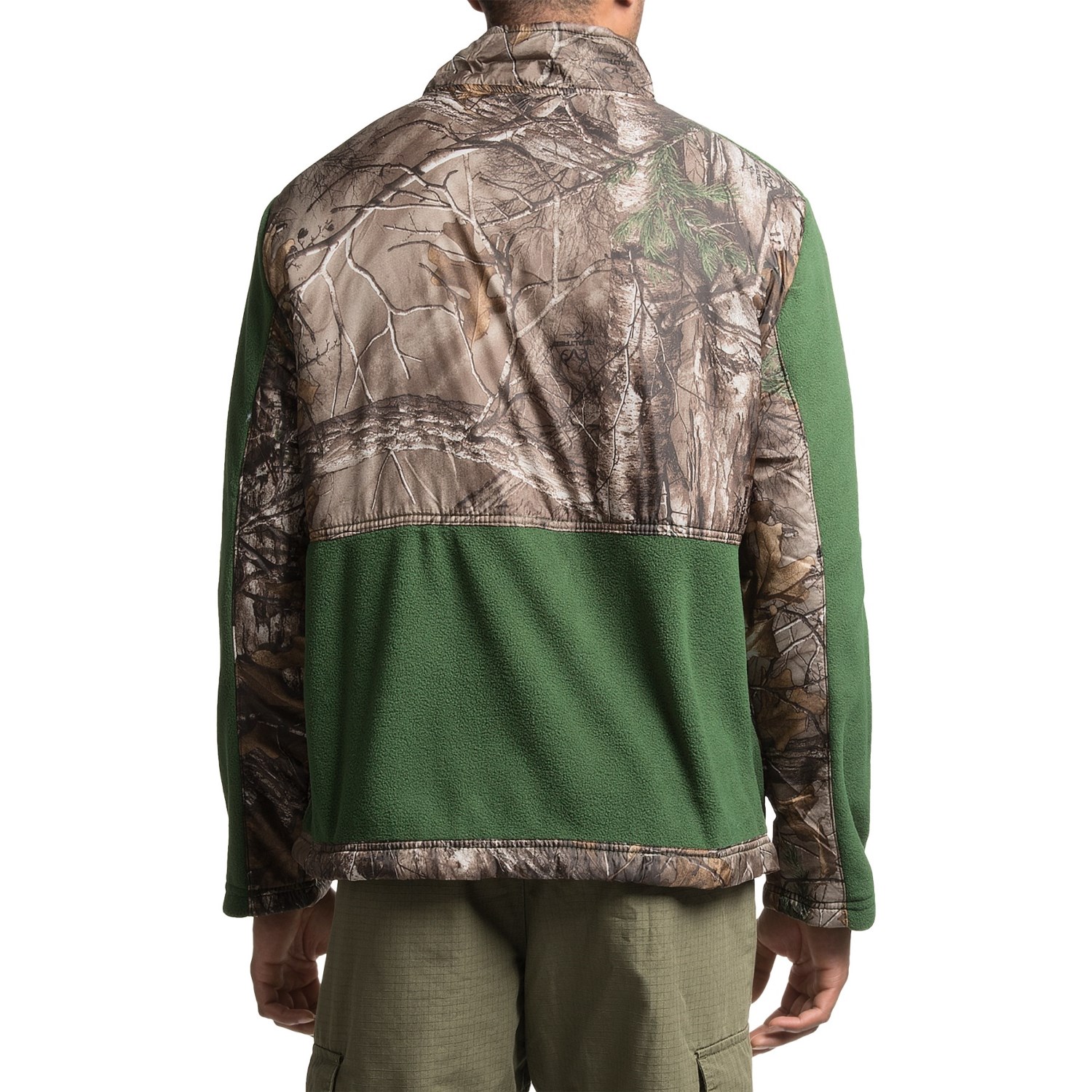 Printed Camo Jacket with Fleece Trim (For Men)