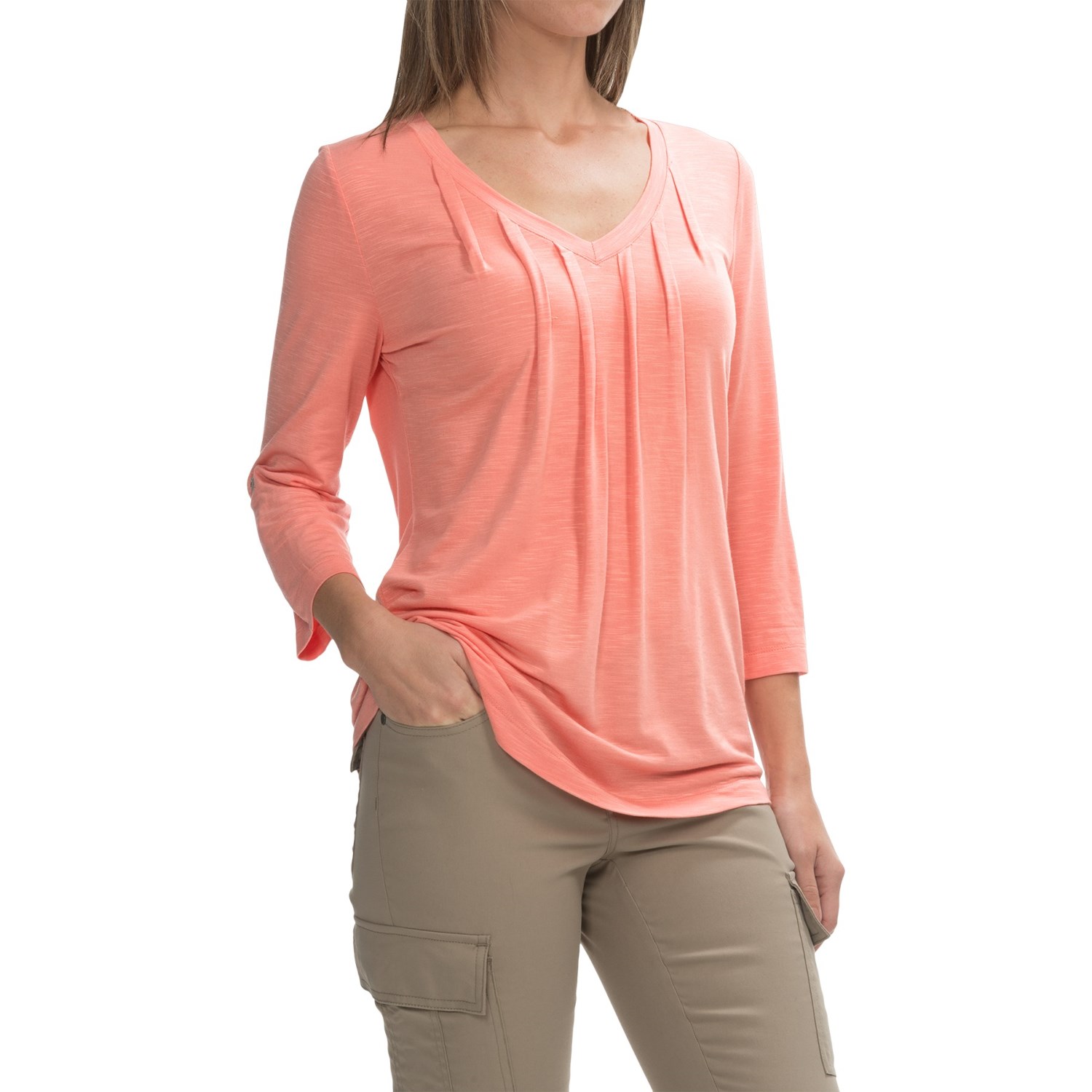 Royal Robbins Noe V-Neck Shirt - UPF 25+, 3/4 Sleeve (For Women)