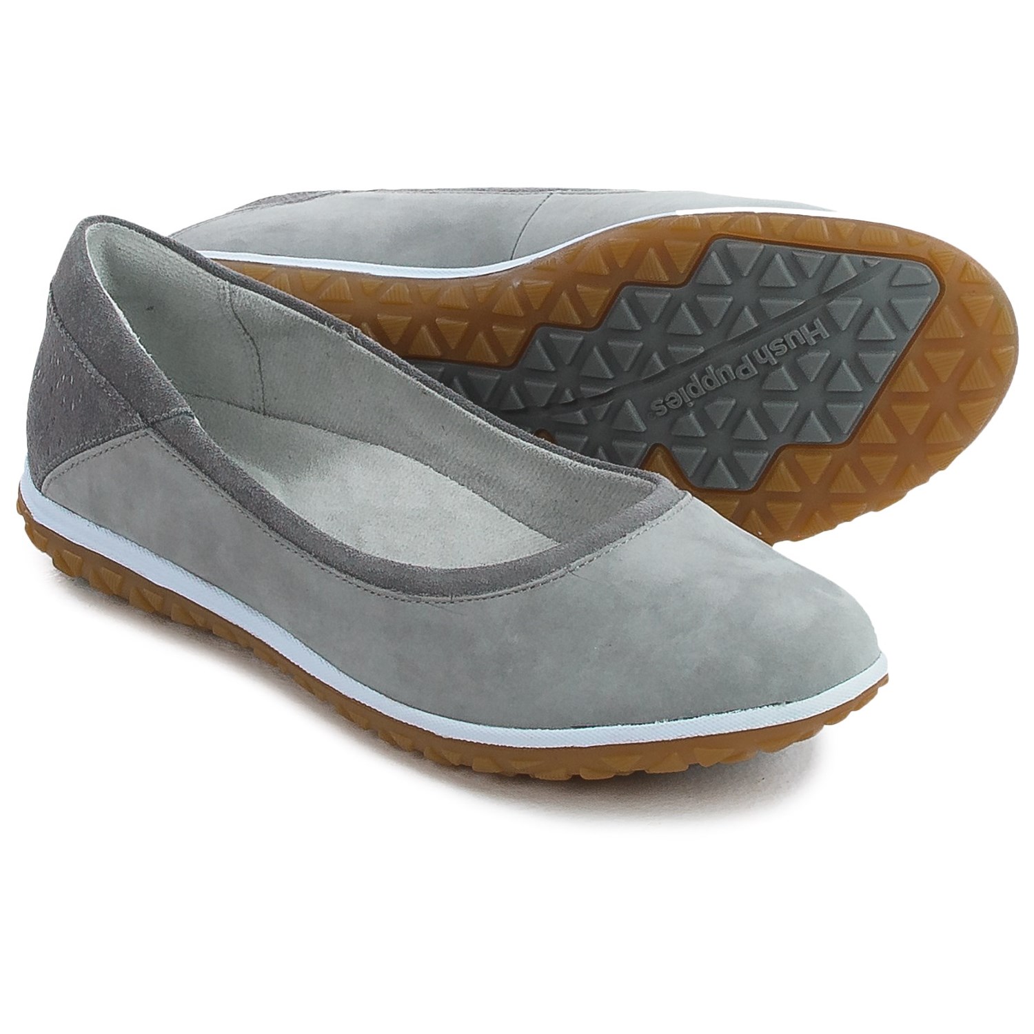 Hush Puppies Berkleigh Audra Flats - Nubuck (For Women)