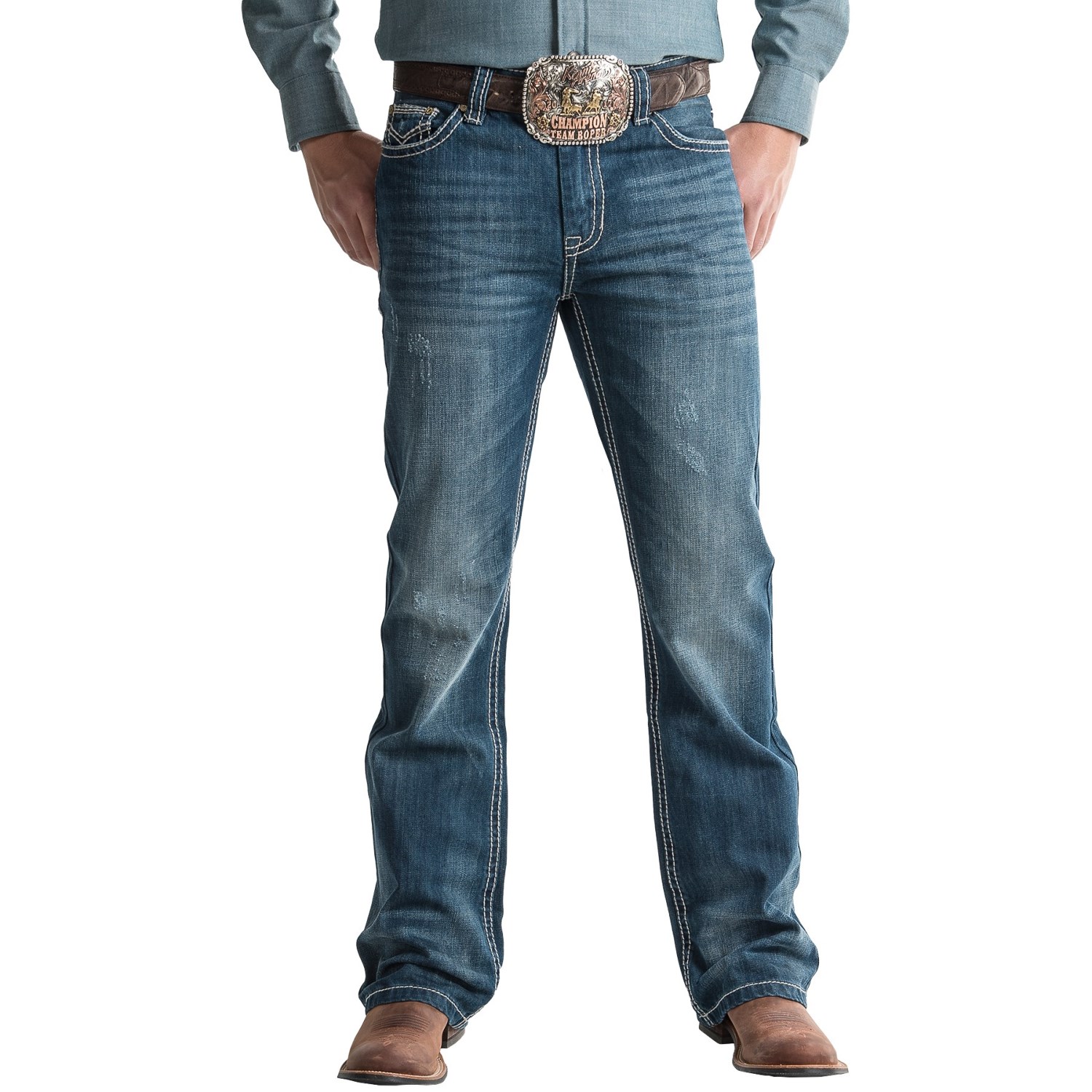 Rock & Roll Cowboy Double Barrel Jeans (For Men)