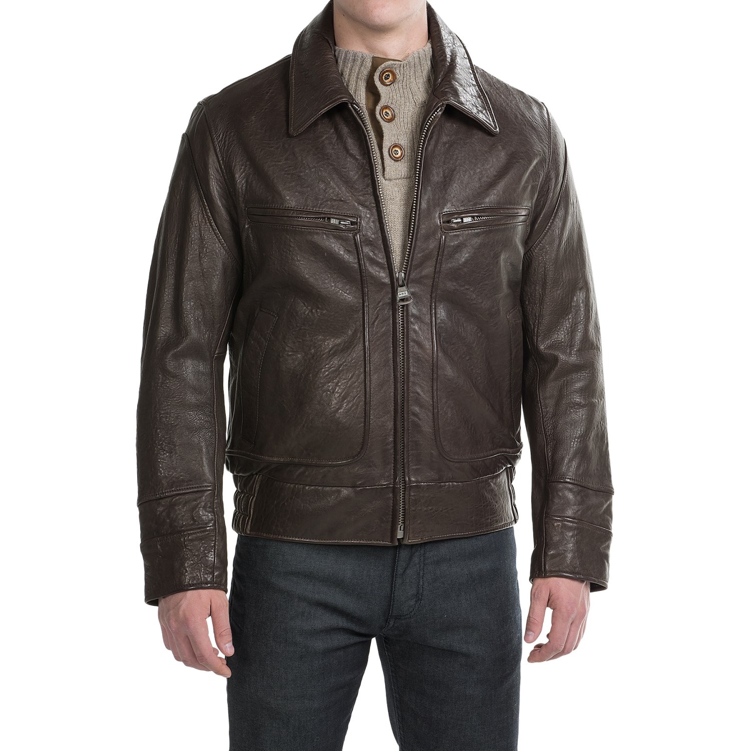 Marc New York by Andrew Marc Carmine II Aviator Jacket - Distressed Leather (For Men)