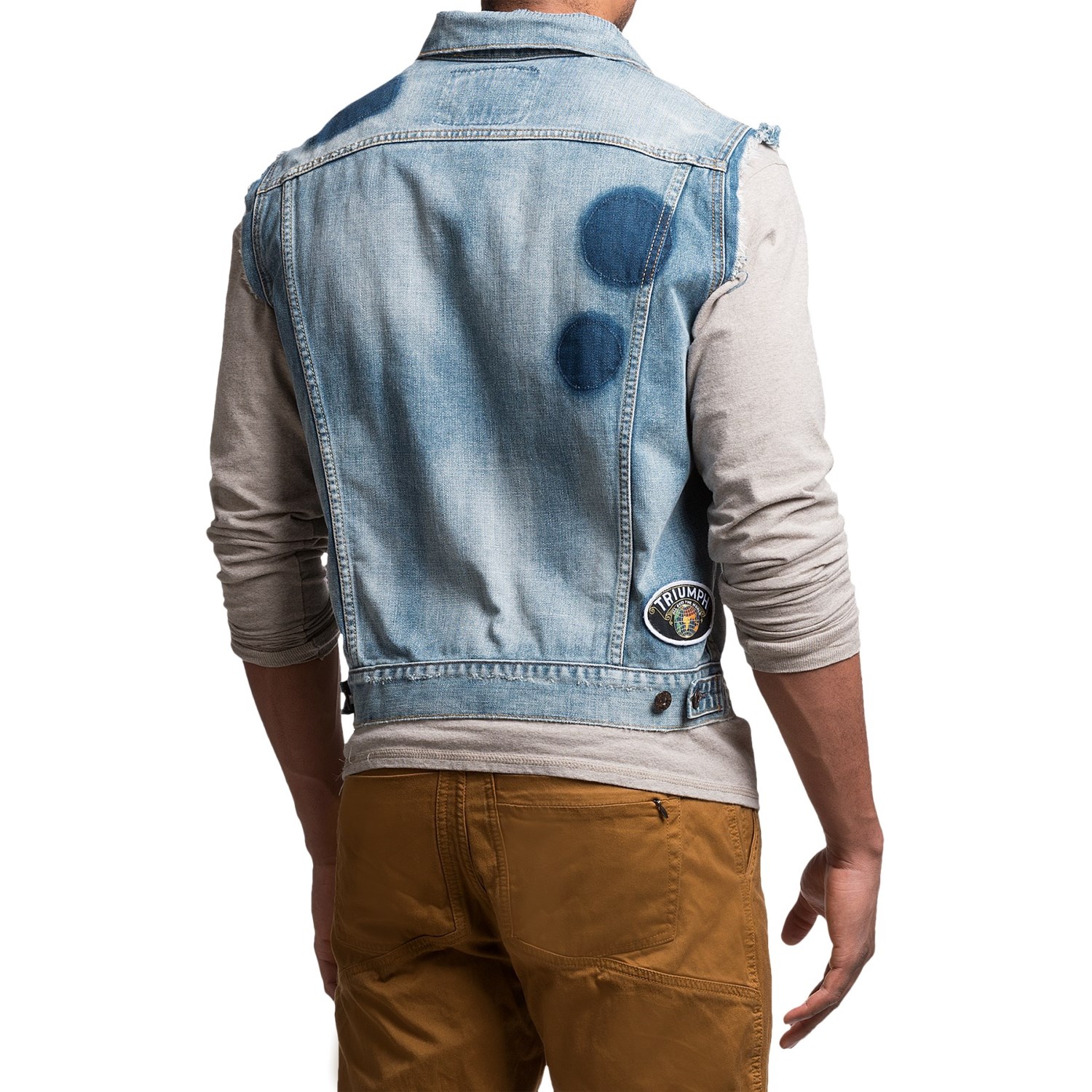 Barbour International Rider Denim Vest (For Men)