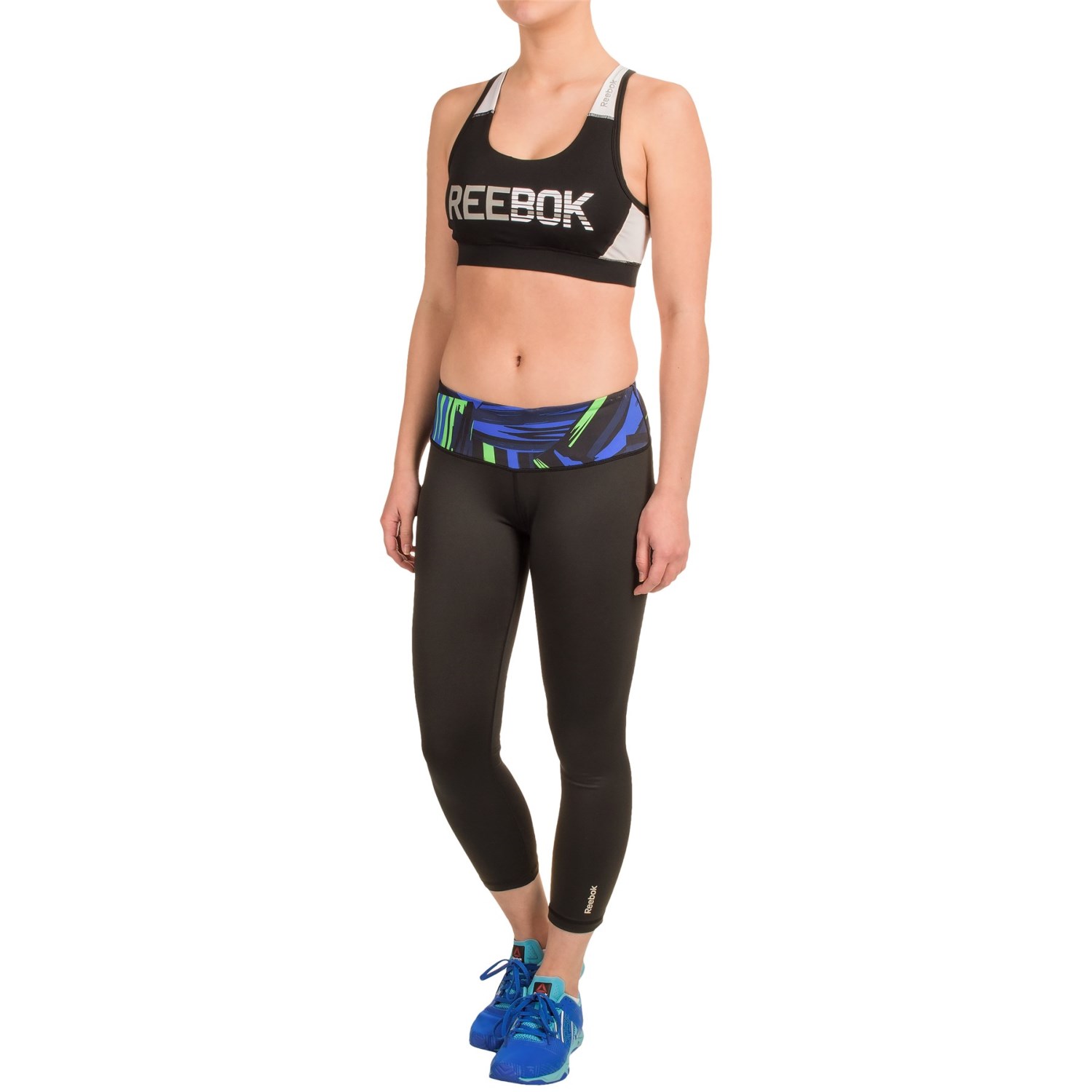 Reebok Competitor Sports Bra - Medium Impact, Racerback (For Women)