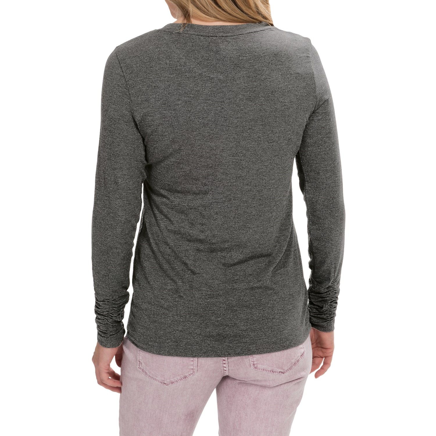 Shirred-Cuff Shirt - Stretch Rayon, Long Sleeve (For Women)