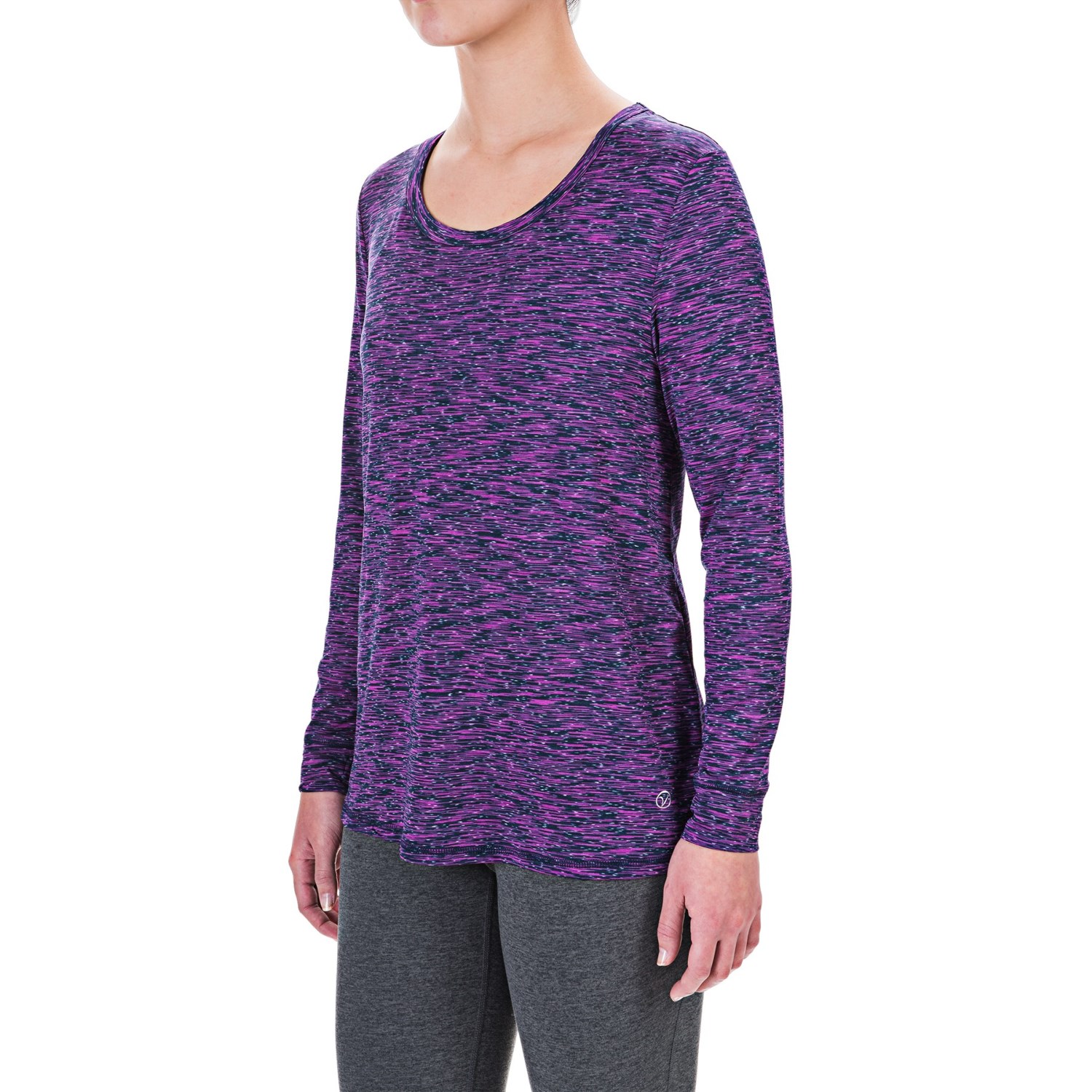 Vogo New Dot Space-Dyed Shirt - Long Sleeve (For Women)