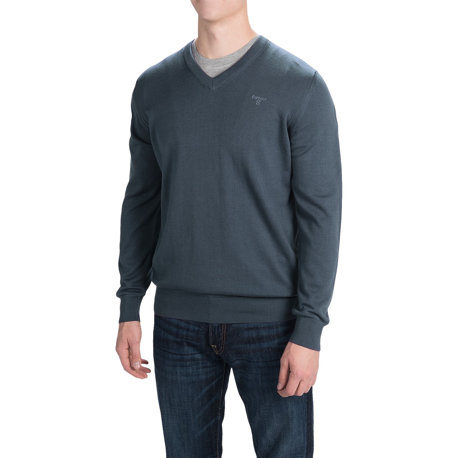 Barbour Pima Cotton Sweater - V-Neck (For Men)