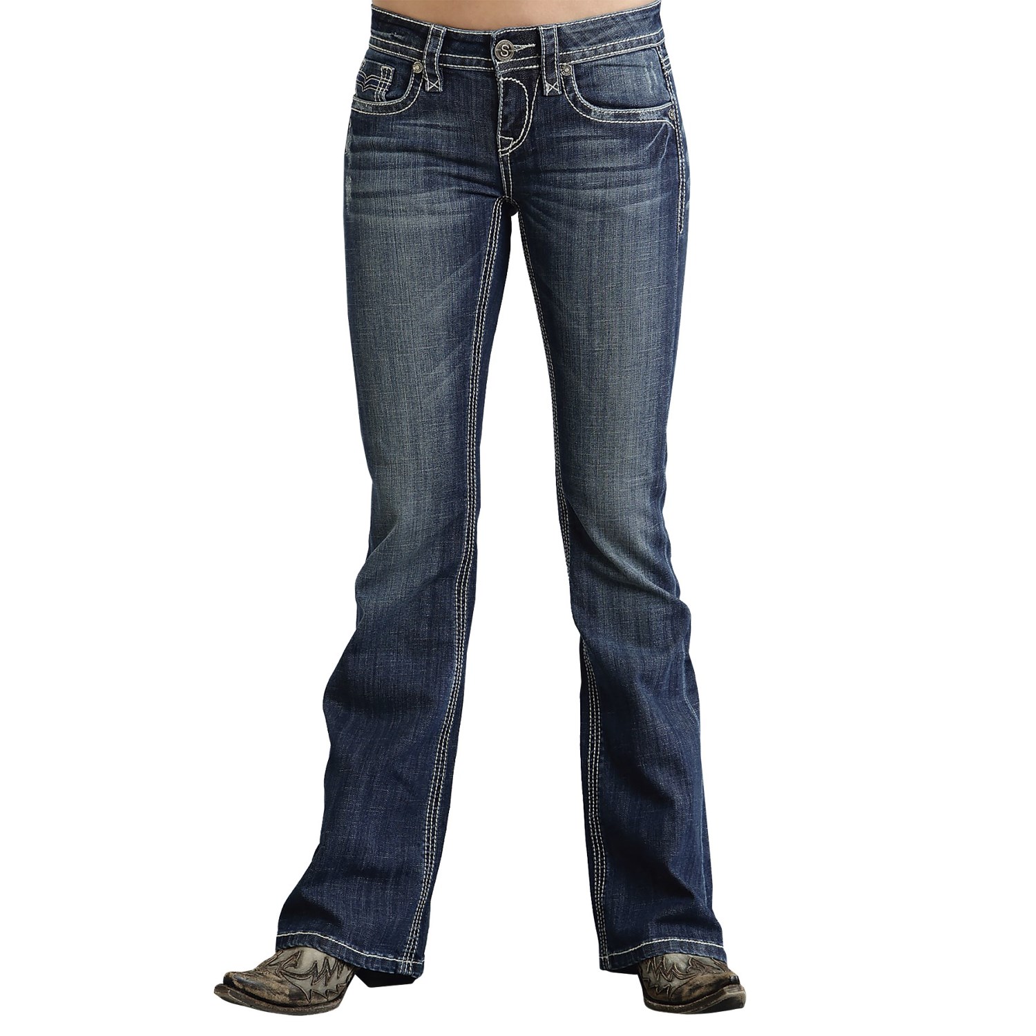 Stetson Western Back Pocket Jeans - Bootcut (For Women)