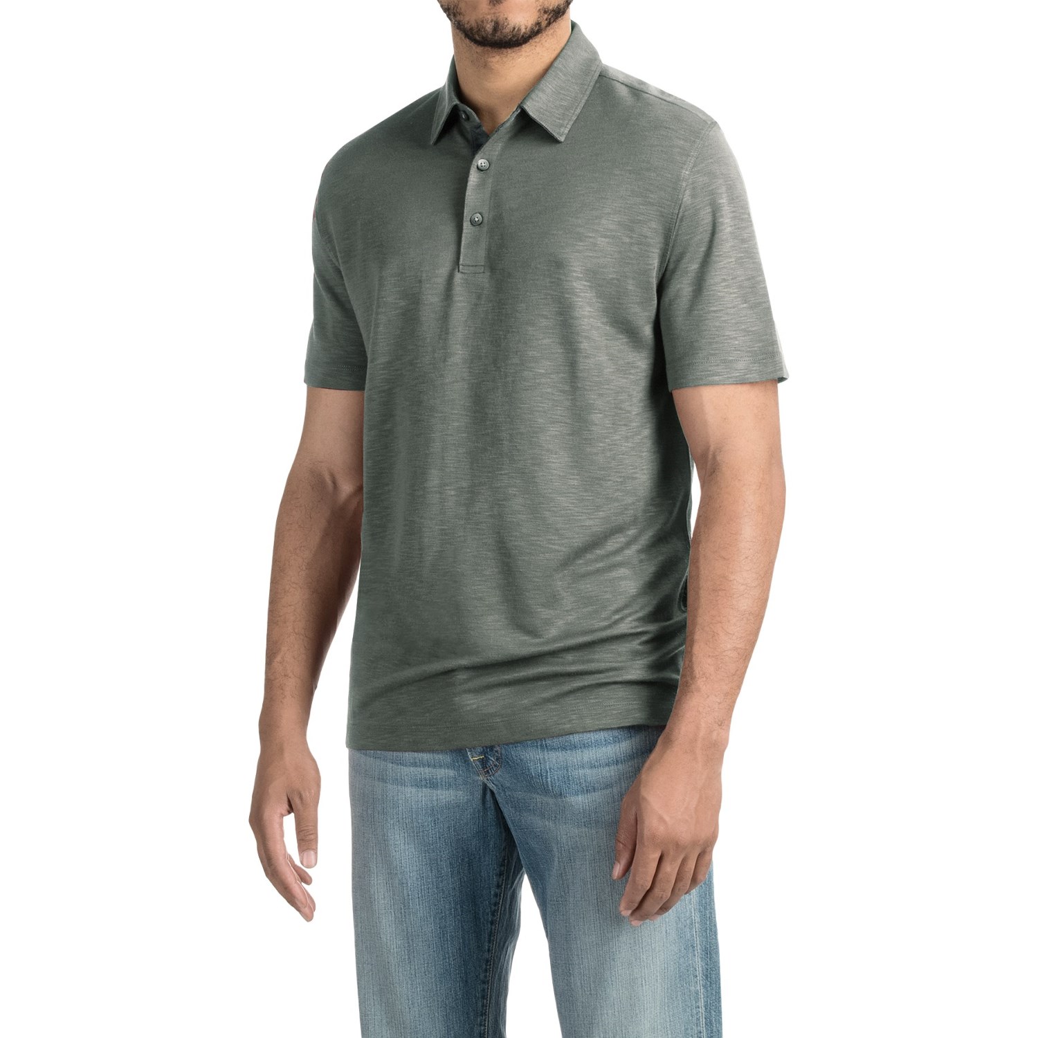 Pique Polo Shirt - Short Sleeve (For Men)