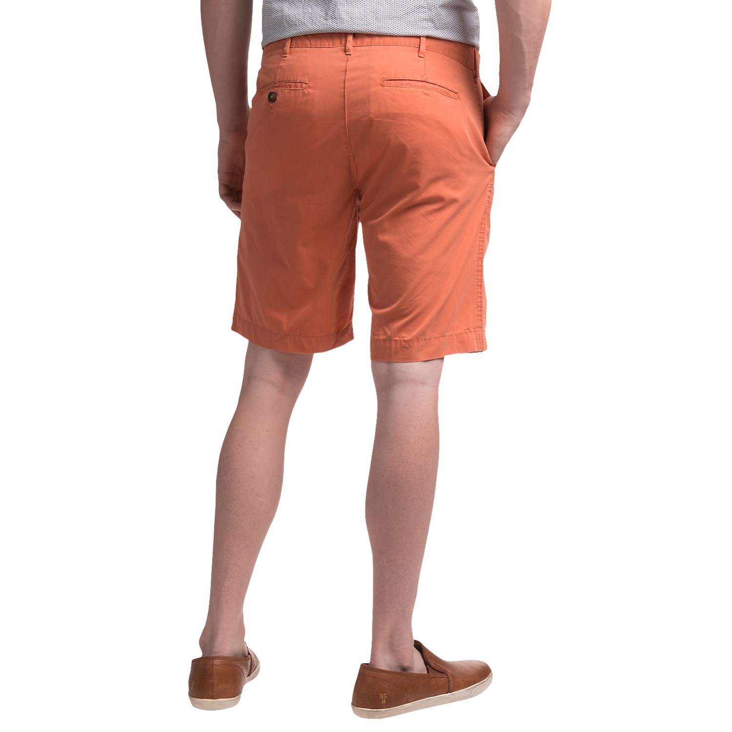 Reed Edward Summer Wash Cotton Shorts - Flat Front (For Men)