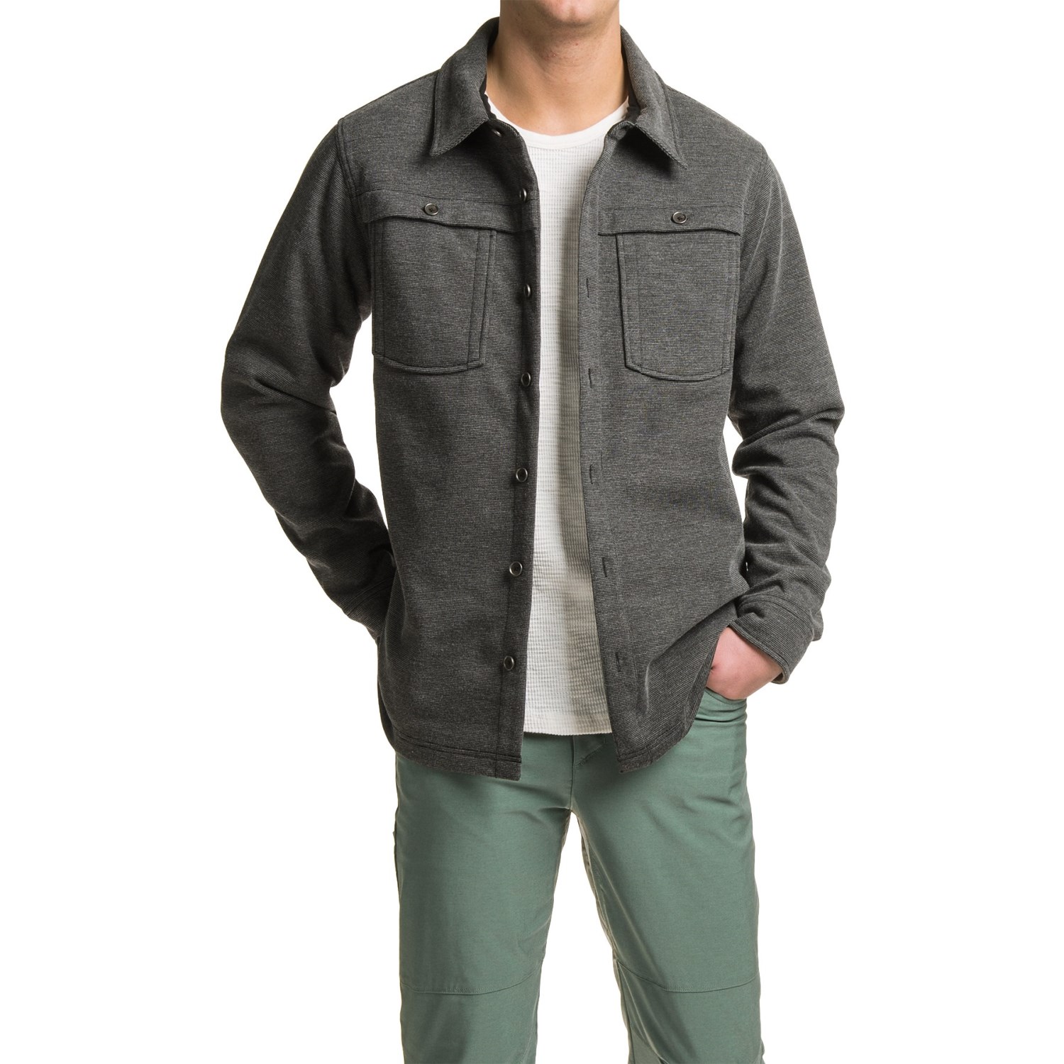 ExOfficio Triberg Shirt Jacket - UPF 50, Fleece Lined, Long Sleeve (For Men)