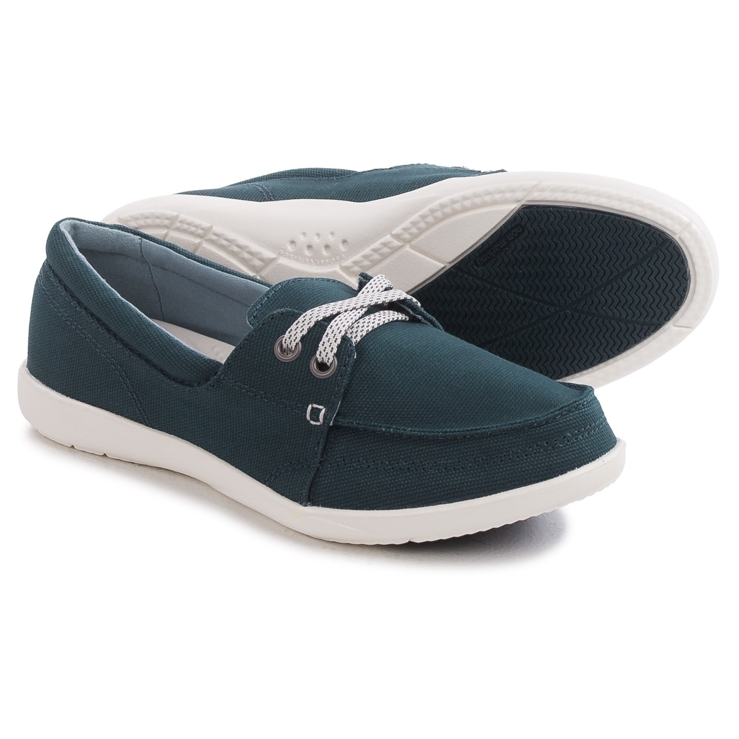 Crocs Walu II Canvas Skimmer Shoes - Lace-Ups (For Women)