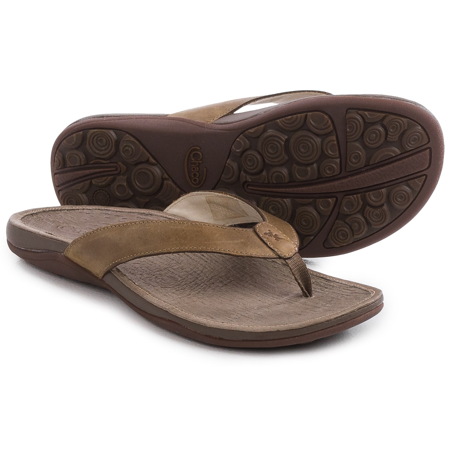 Chaco Sol Flip-Flops - Leather (For Women)