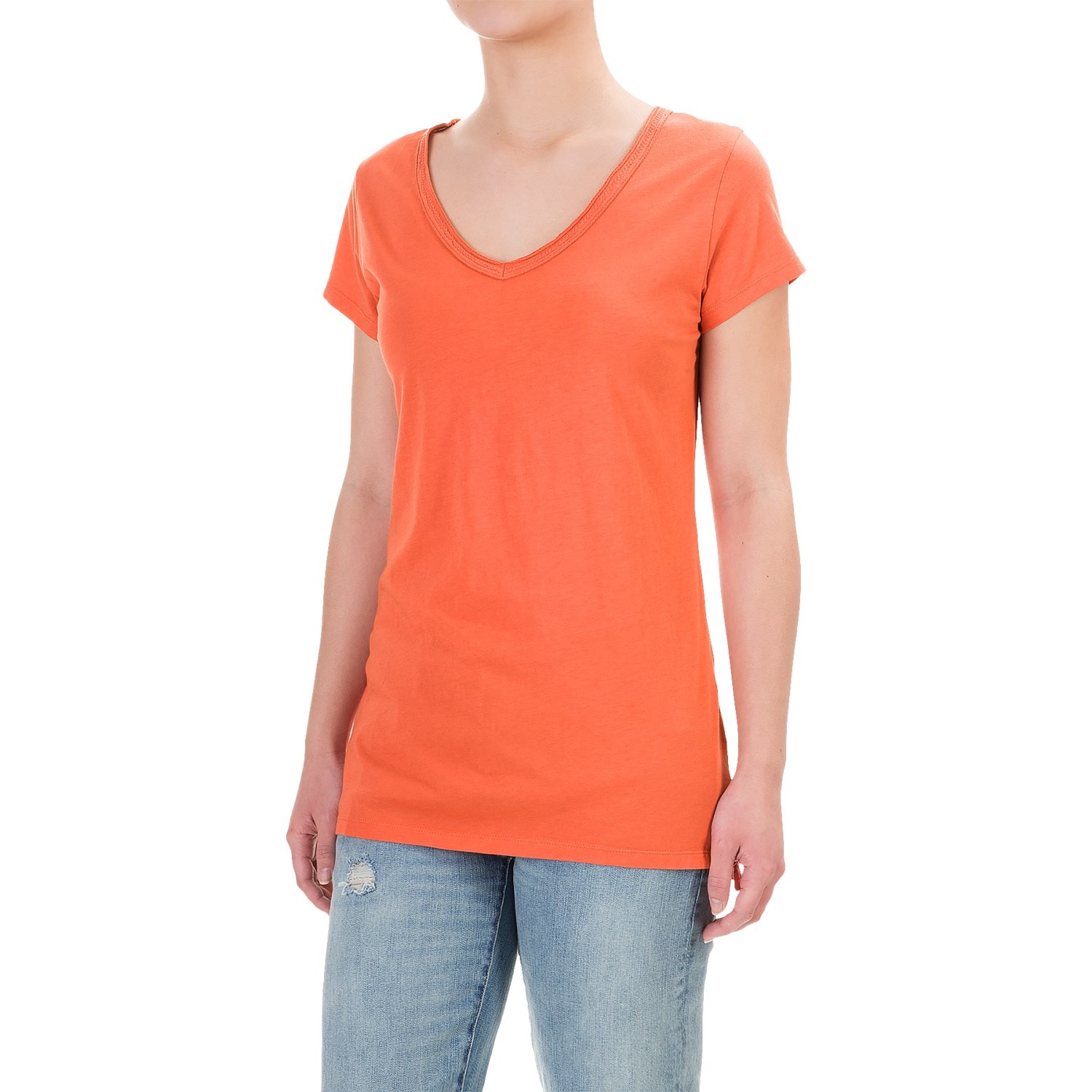 dylan Luxe T-Shirt - V-Neck, Short Sleeve (For Women)