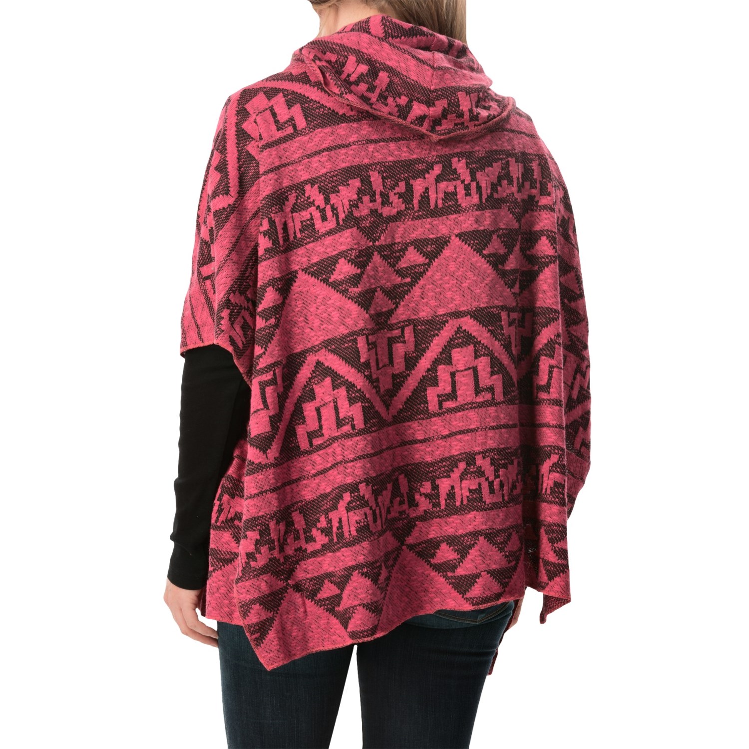 dylan Arrowhead Sweater Poncho - Cowl Neck (For Women)