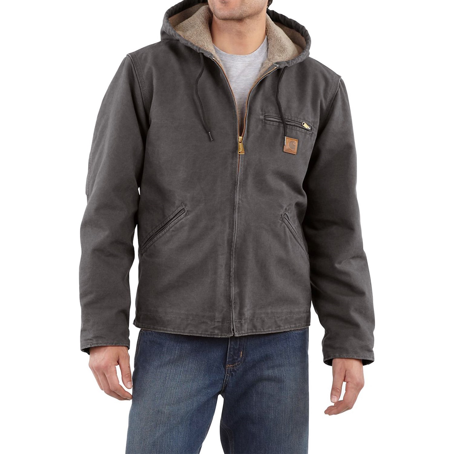 Carhartt Sandstone Sierra Jacket - Sherpa Pile, Factory Seconds (For Tall Men)