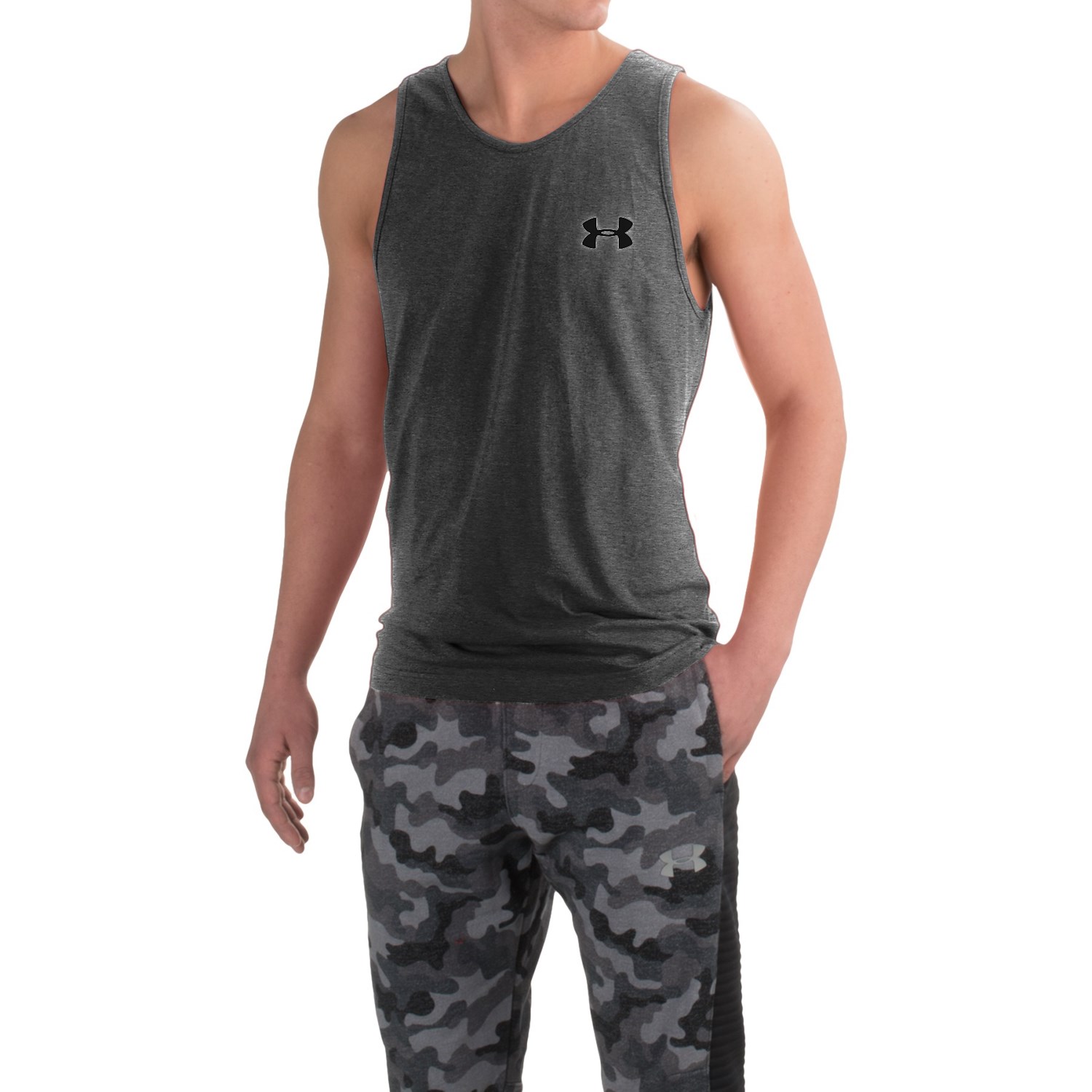 Under Armour UA Left Chest Logo Tank Top (For Men)