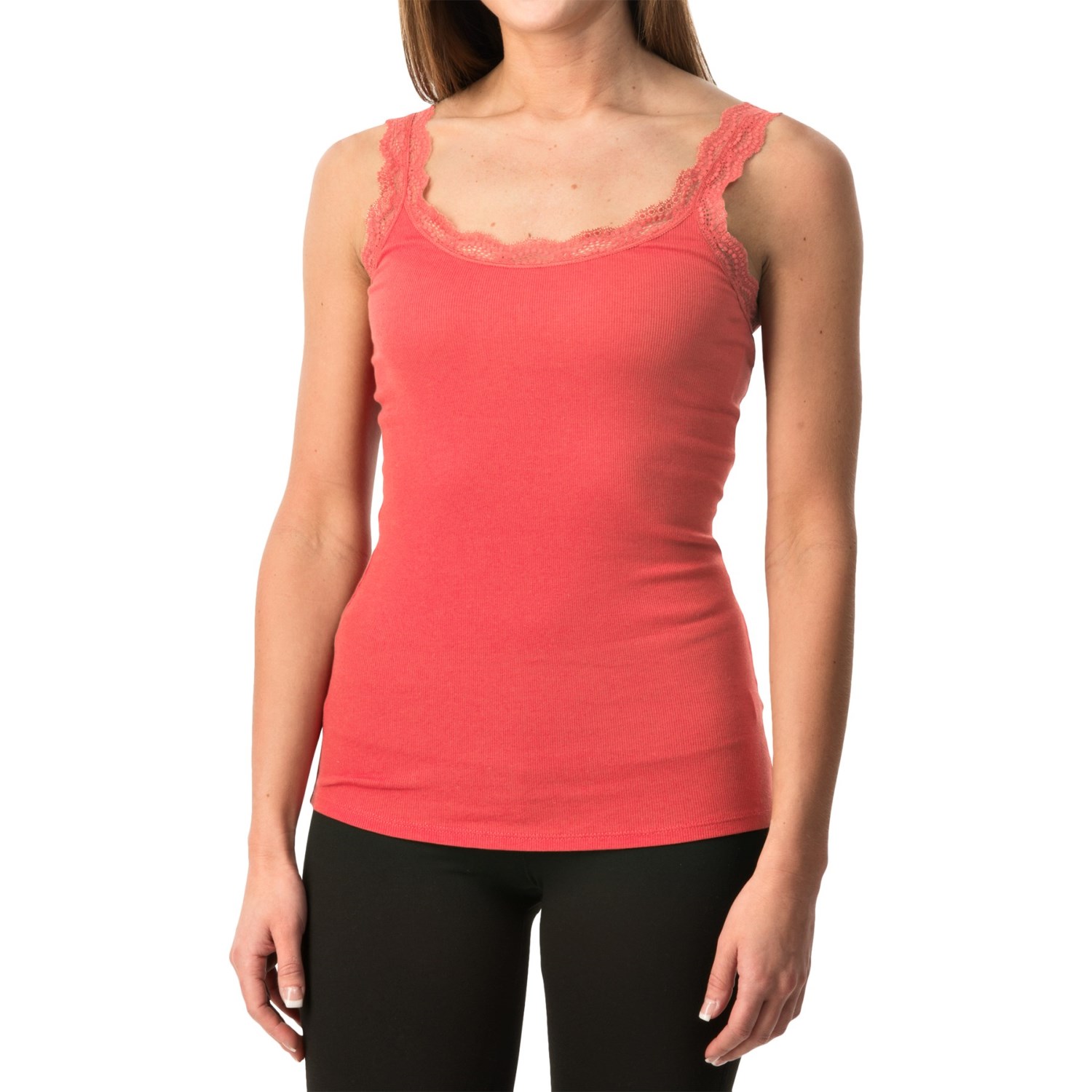 Lace-Trim Tank Top (For Women)