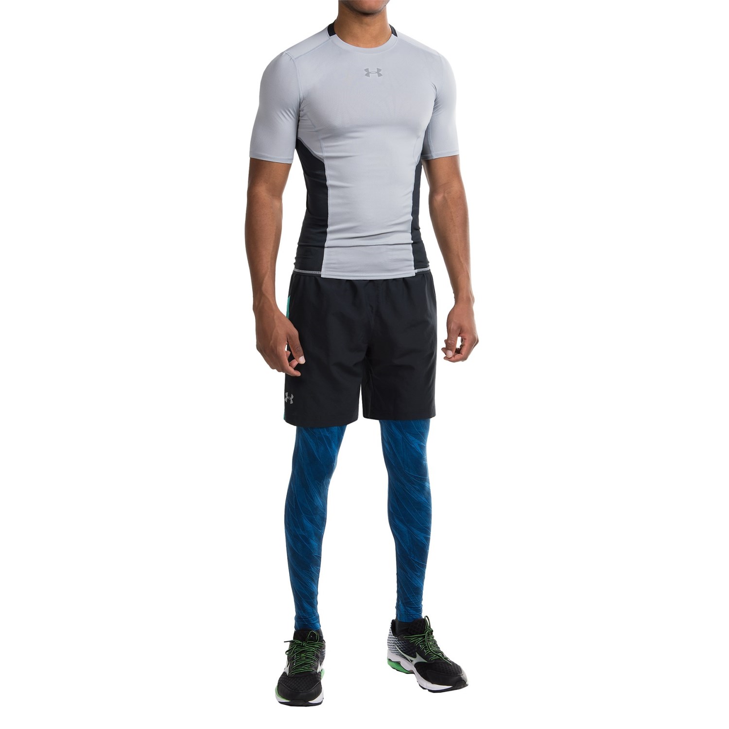 Under Armour HeatGear® Printed Compression Leggings - UPF 30+ (For Men)