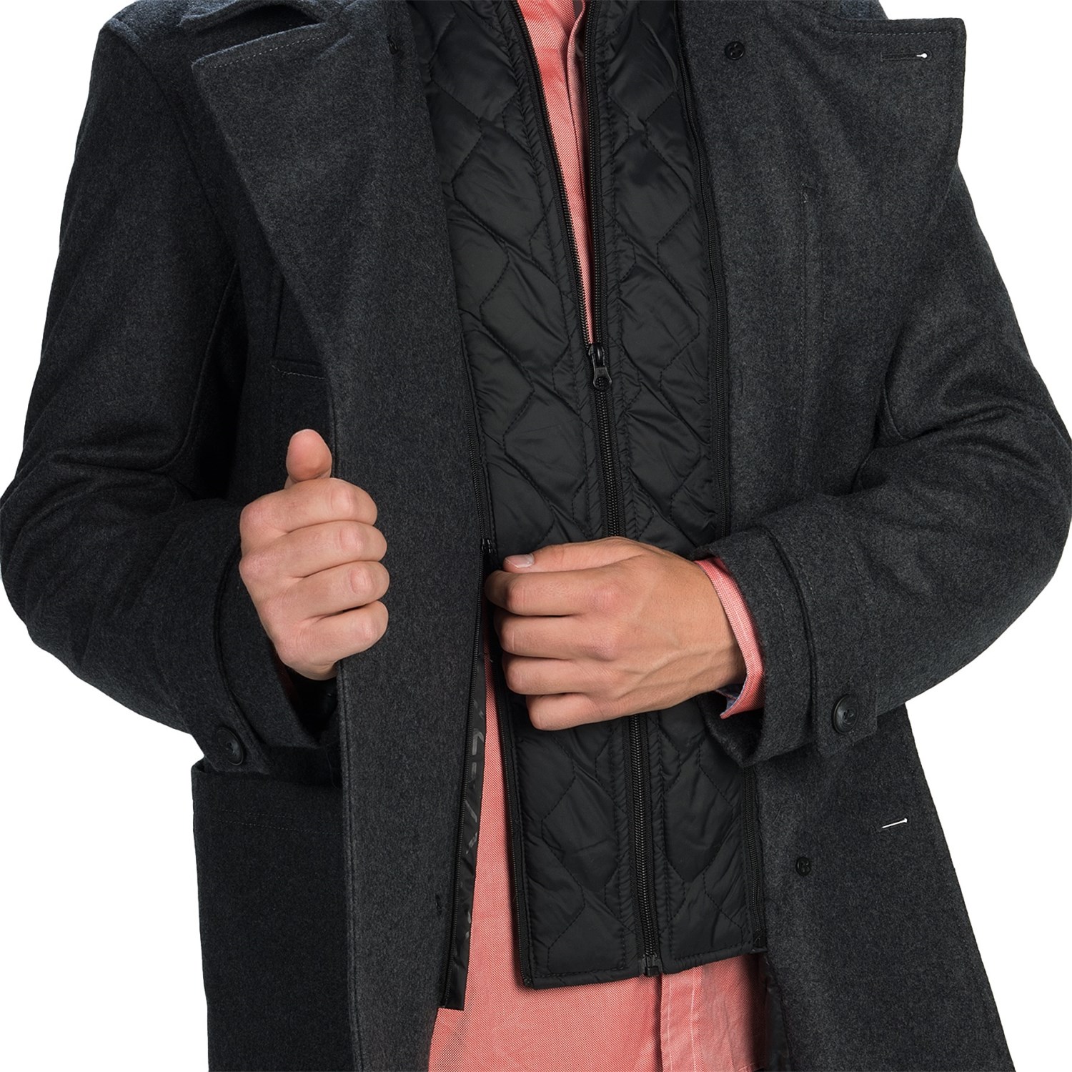 Marc New York by Andrew Marc Mulberry Coat - Melton Wool Blend, Insulated (For Men)