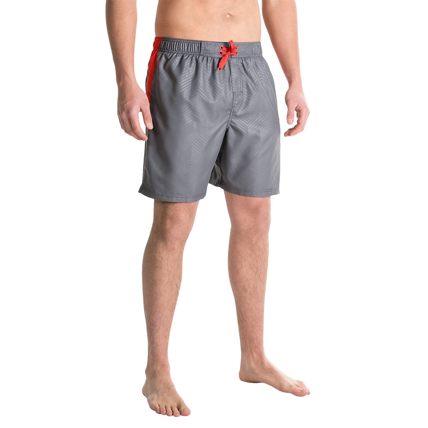 RBX Side Stripe Swim Trunks - Built-In Mesh Briefs (For Men)