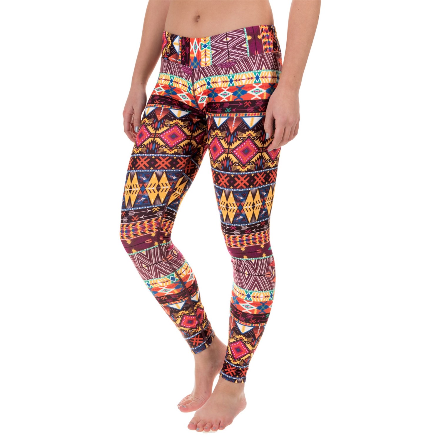 Hot Chillys MTF4000 Printed Leggings - Midweight (For Women)